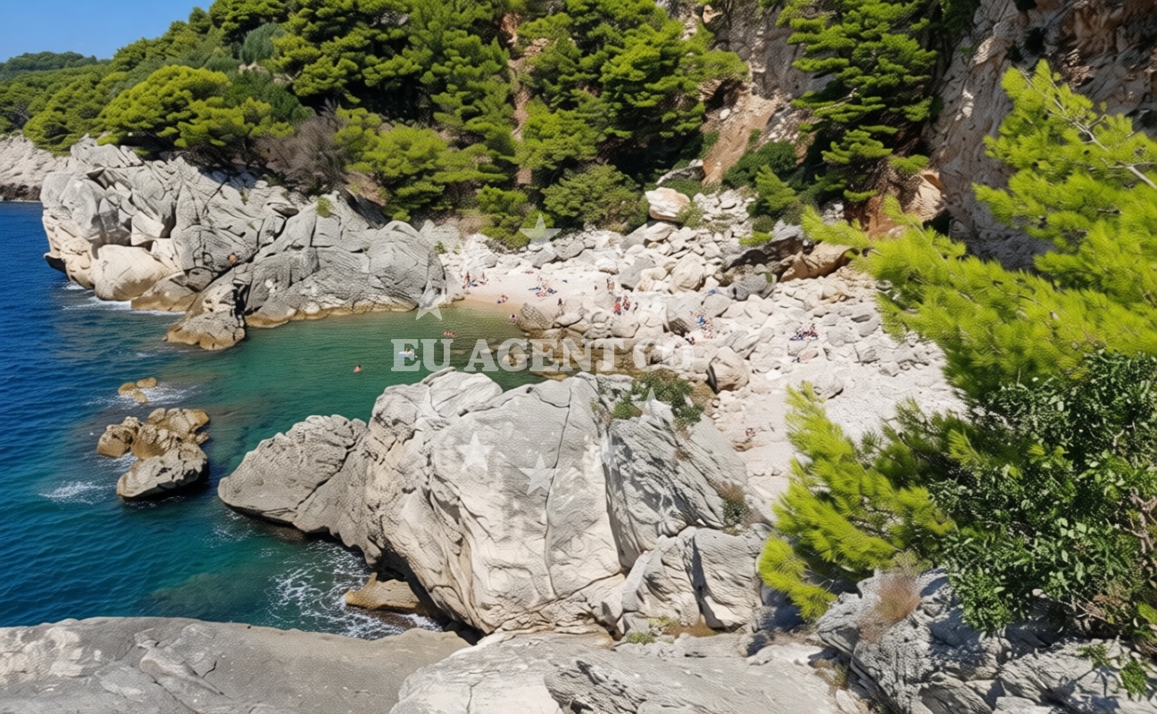 Additional view of Gof beach in Na Batu 4 (Zaton Veliki), Zaton