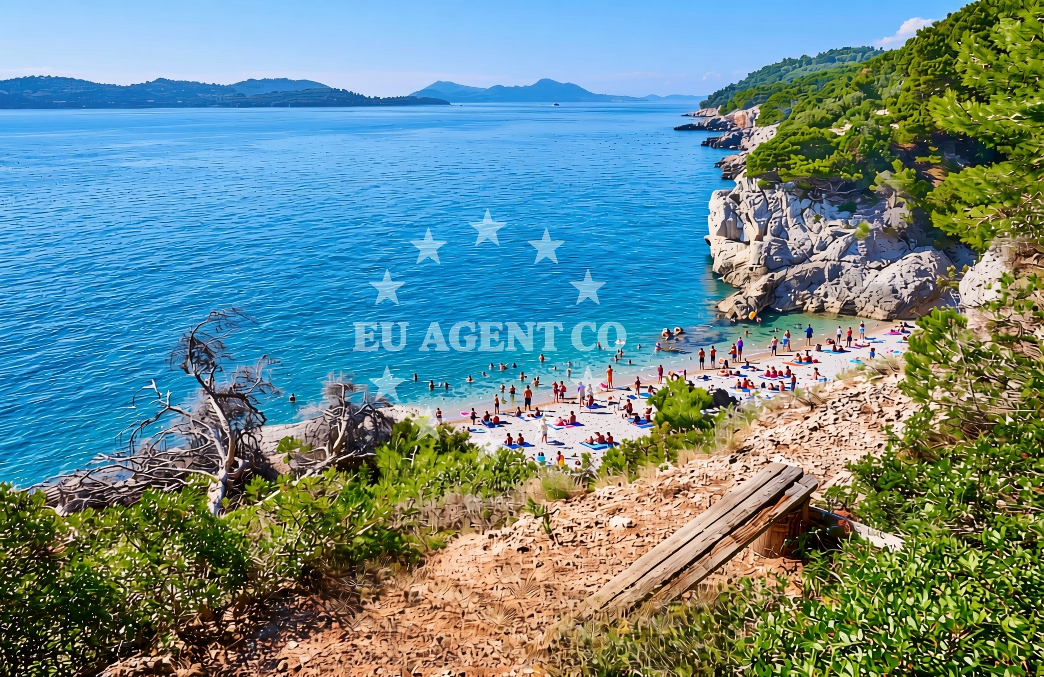Additional view of Gof beach in Na Batu 4 (Zaton Veliki), Zaton