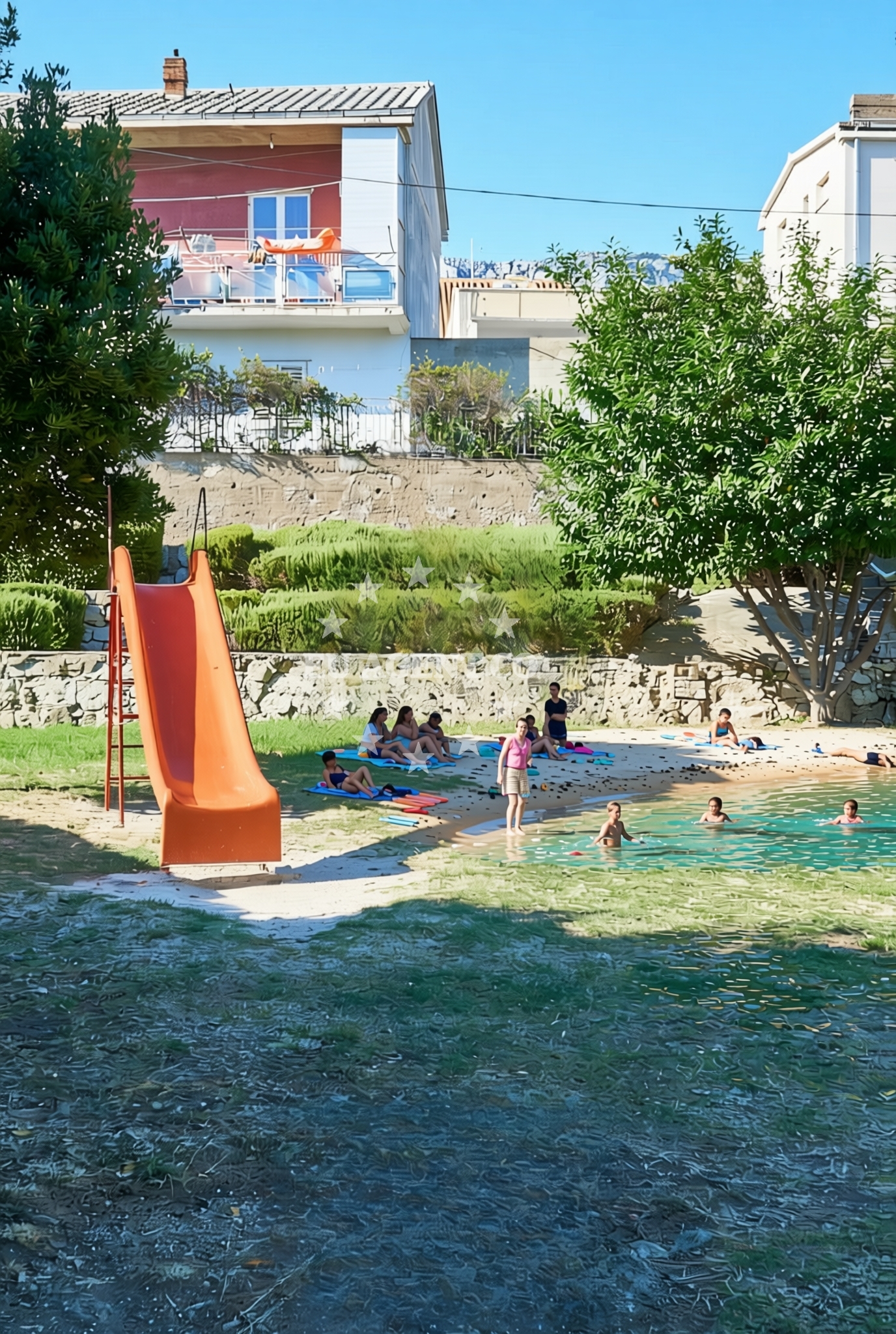 Sea and coastal view of Gojača, Kaštel Sućurac Beach in Gojača