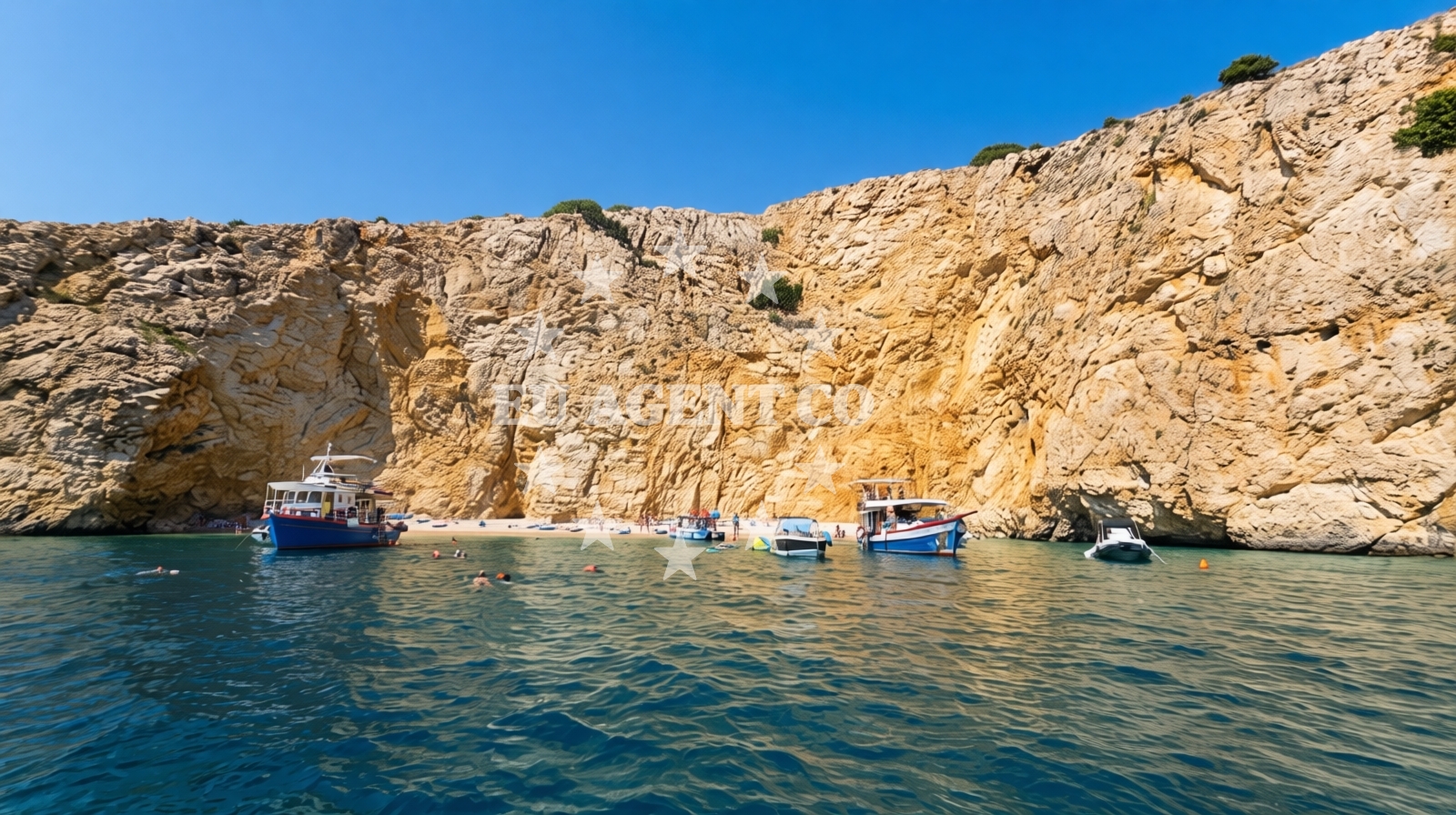 Sea and coastal view of Golden Bay Beach in Vela Draga 21, Punat, Punat
