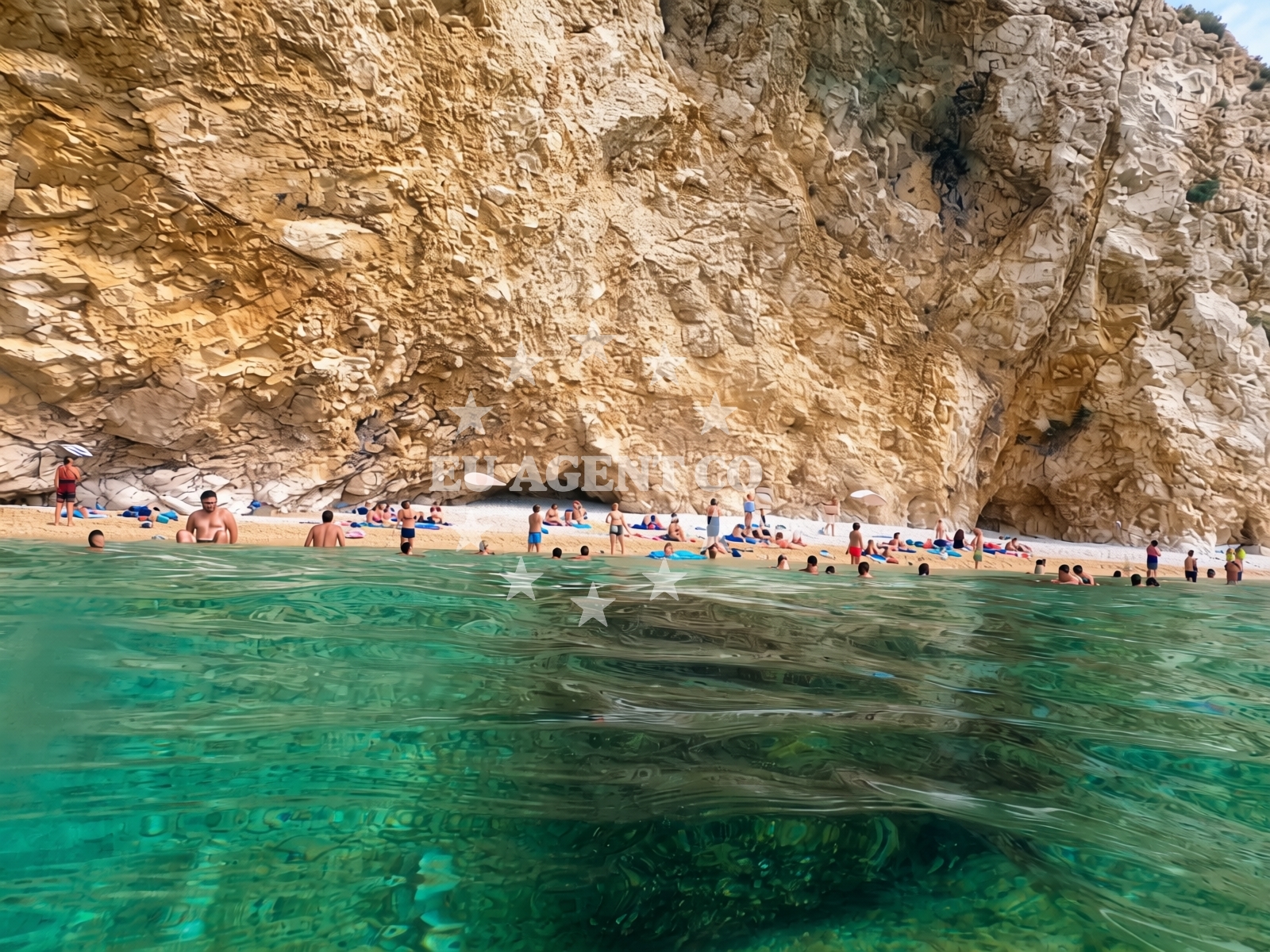 Beach facilities and surroundings at Golden Bay Beach in Vela Draga 21, Punat, Punat