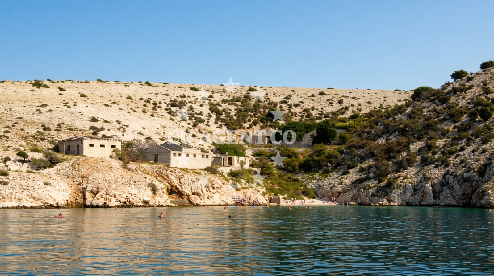 Additional view of Goli otok in 563 Lopar, Lopar