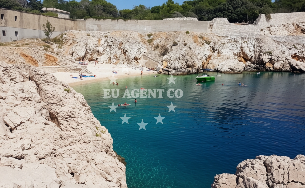 Additional view of Goli otok in 563 Lopar, Lopar
