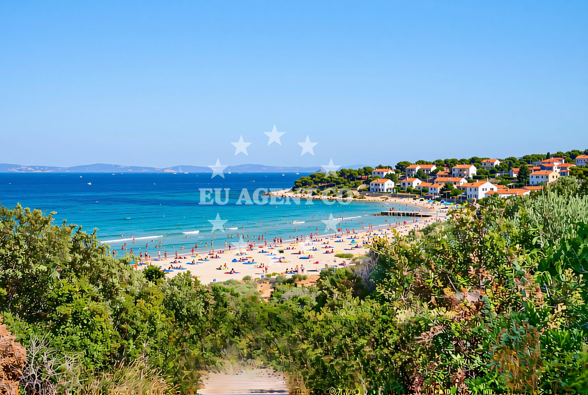 Additional view of Golubovac, Rava (Rava) Beach in Golubovac