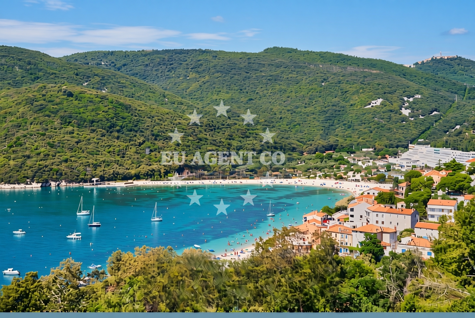 Shoreline and swimming area at Gondolići: beaches and coves in Gondolići