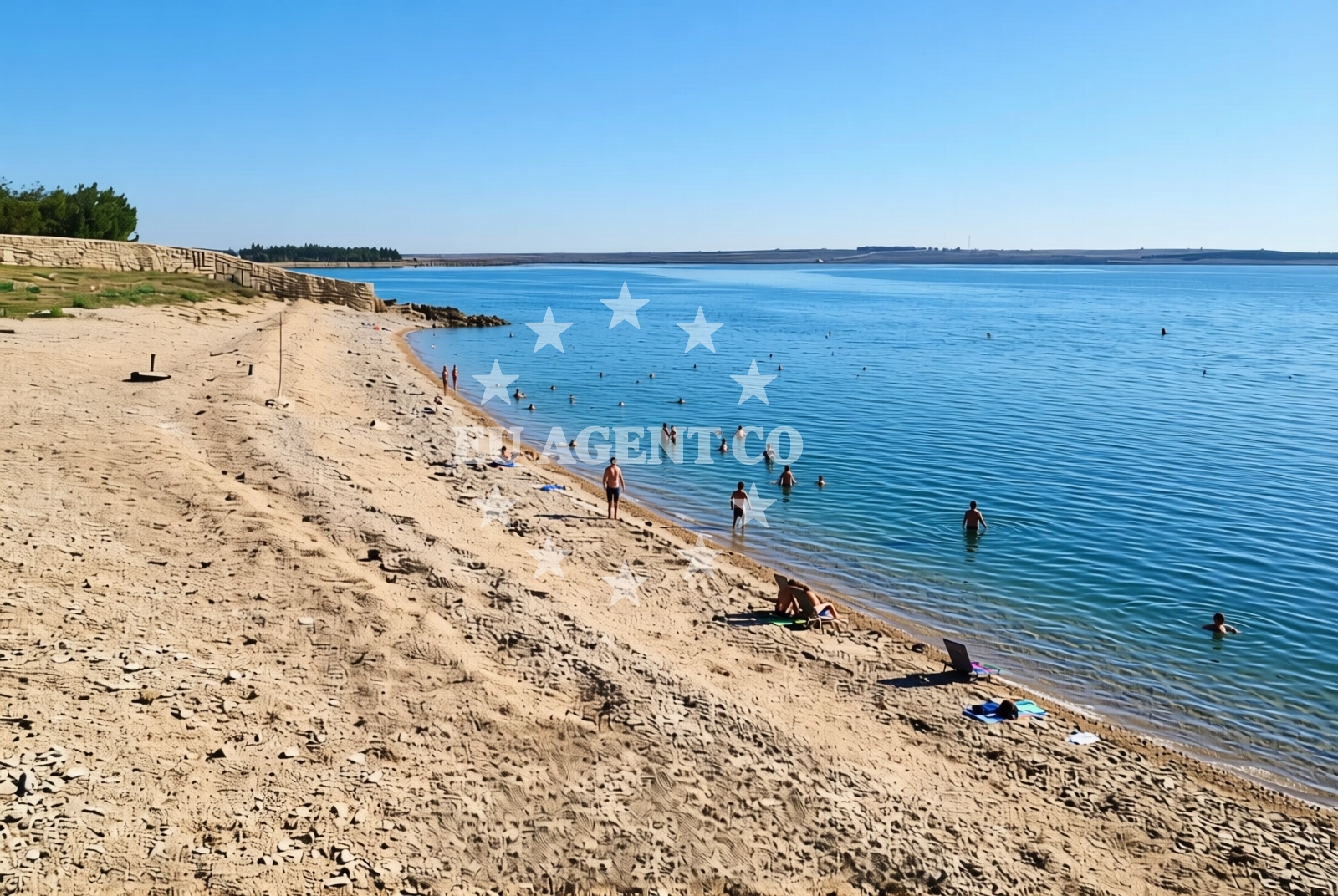 Shoreline and swimming area at Gorica (Pag): beaches and coves in Gorica (Pag)
