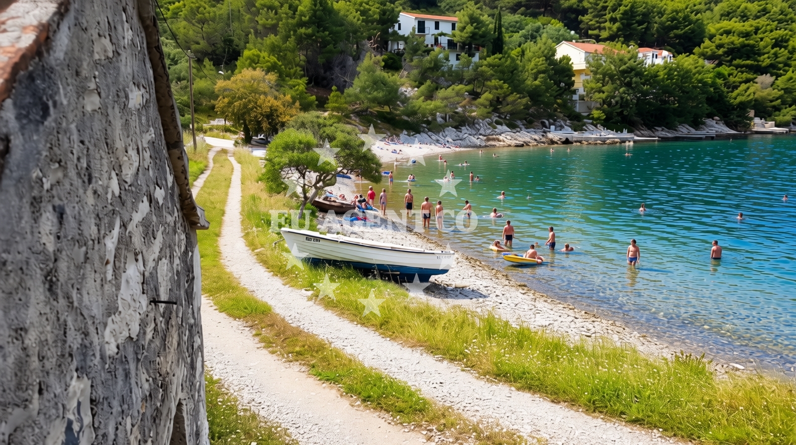 Additional view of Gornja Krusica beach in Obala Krušice 67 (Gornja Krušica), Stomorska