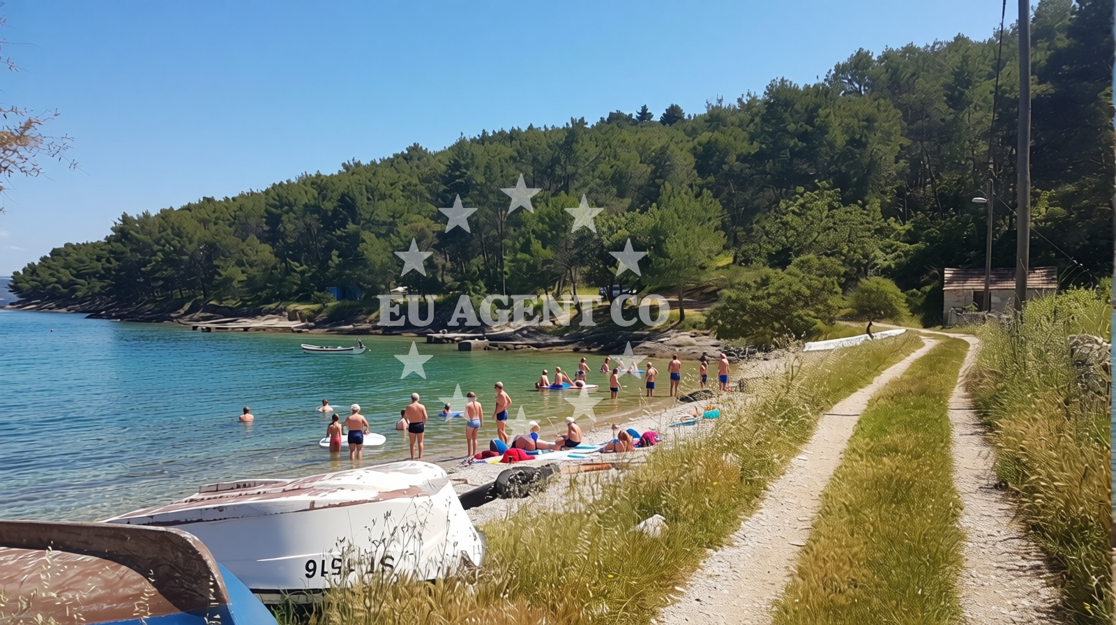 Additional view of Gornja Krusica beach in Obala Krušice 67 (Gornja Krušica), Stomorska