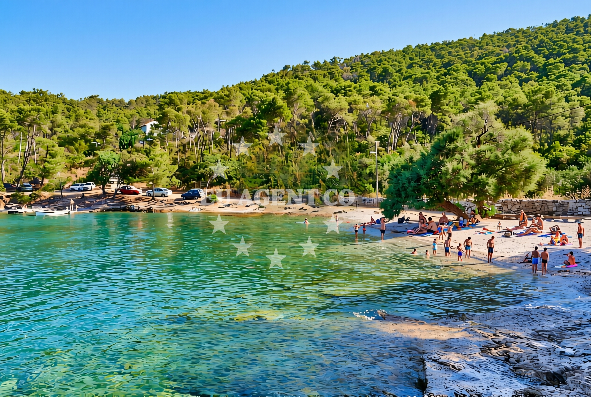 Additional view of Gornja Krusica beach in Obala Krušice 67 (Gornja Krušica), Stomorska