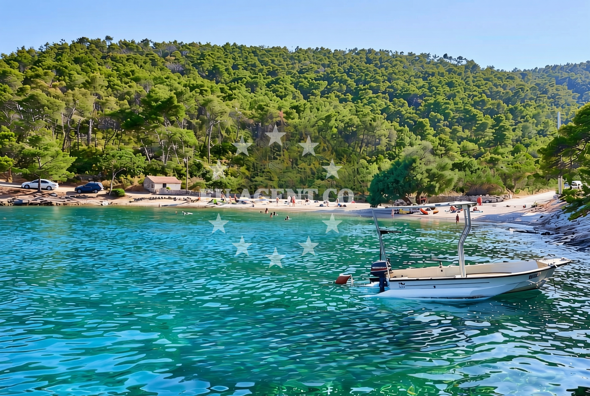 Additional view of Gornja Krusica beach in Obala Krušice 67 (Gornja Krušica), Stomorska