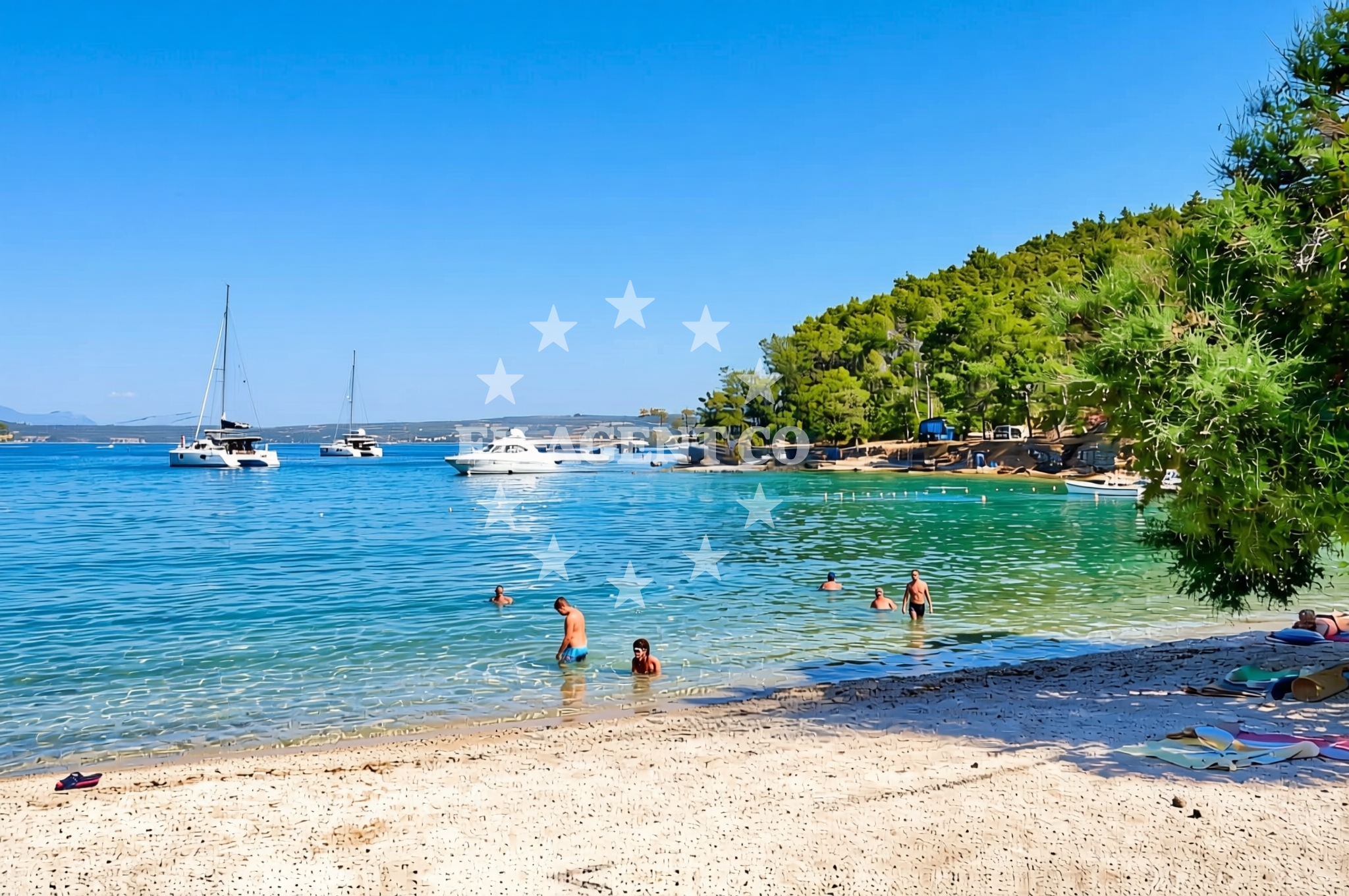 Additional view of Gornja Krusica beach in Obala Krušice 67 (Gornja Krušica), Stomorska