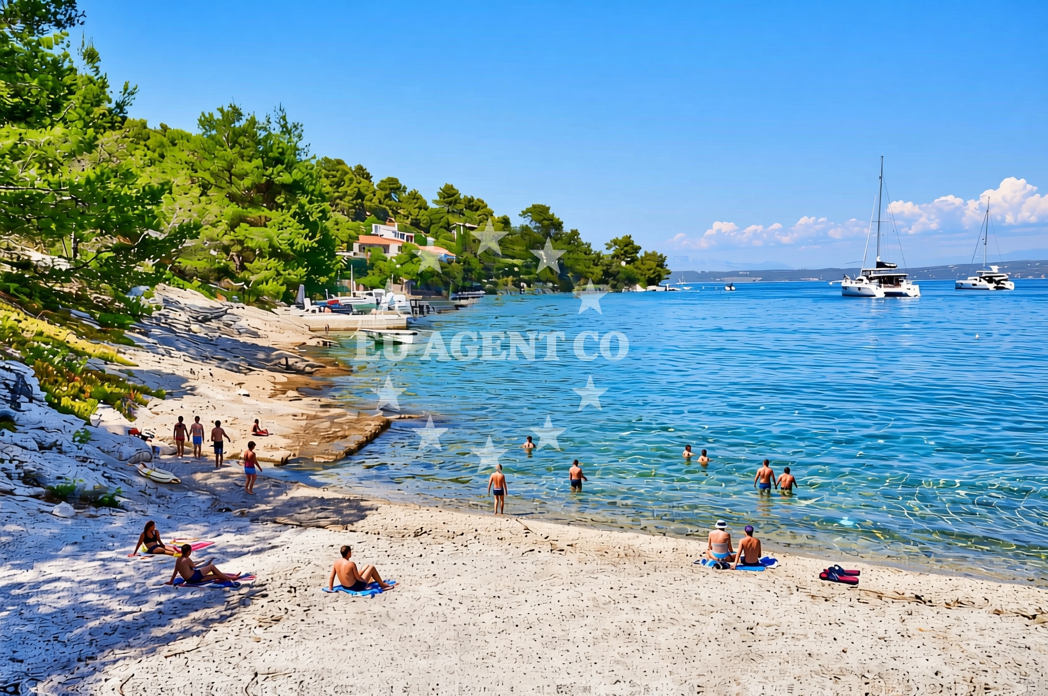 Additional view of Gornja Krusica beach in Obala Krušice 67 (Gornja Krušica), Stomorska