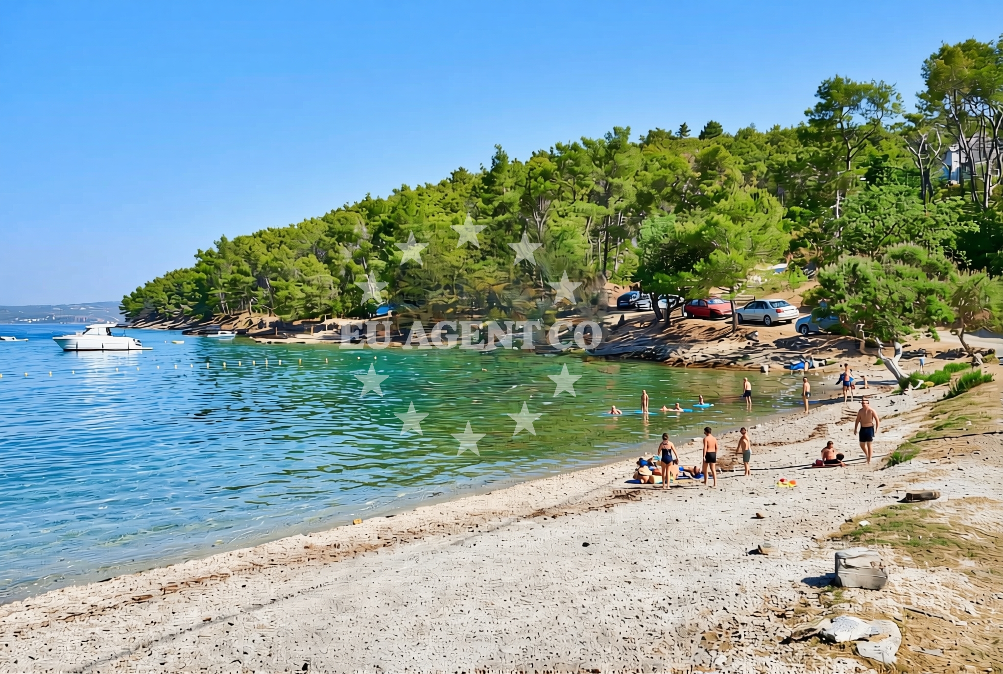 Additional view of Gornja Krusica beach in Obala Krušice 67 (Gornja Krušica), Stomorska