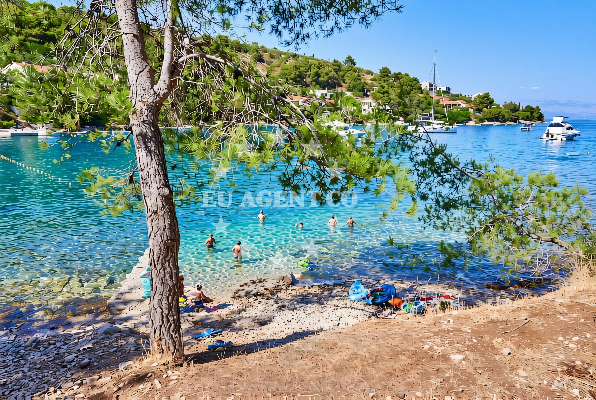 Additional view of Gornja Krusica beach in Obala Krušice 67 (Gornja Krušica), Stomorska