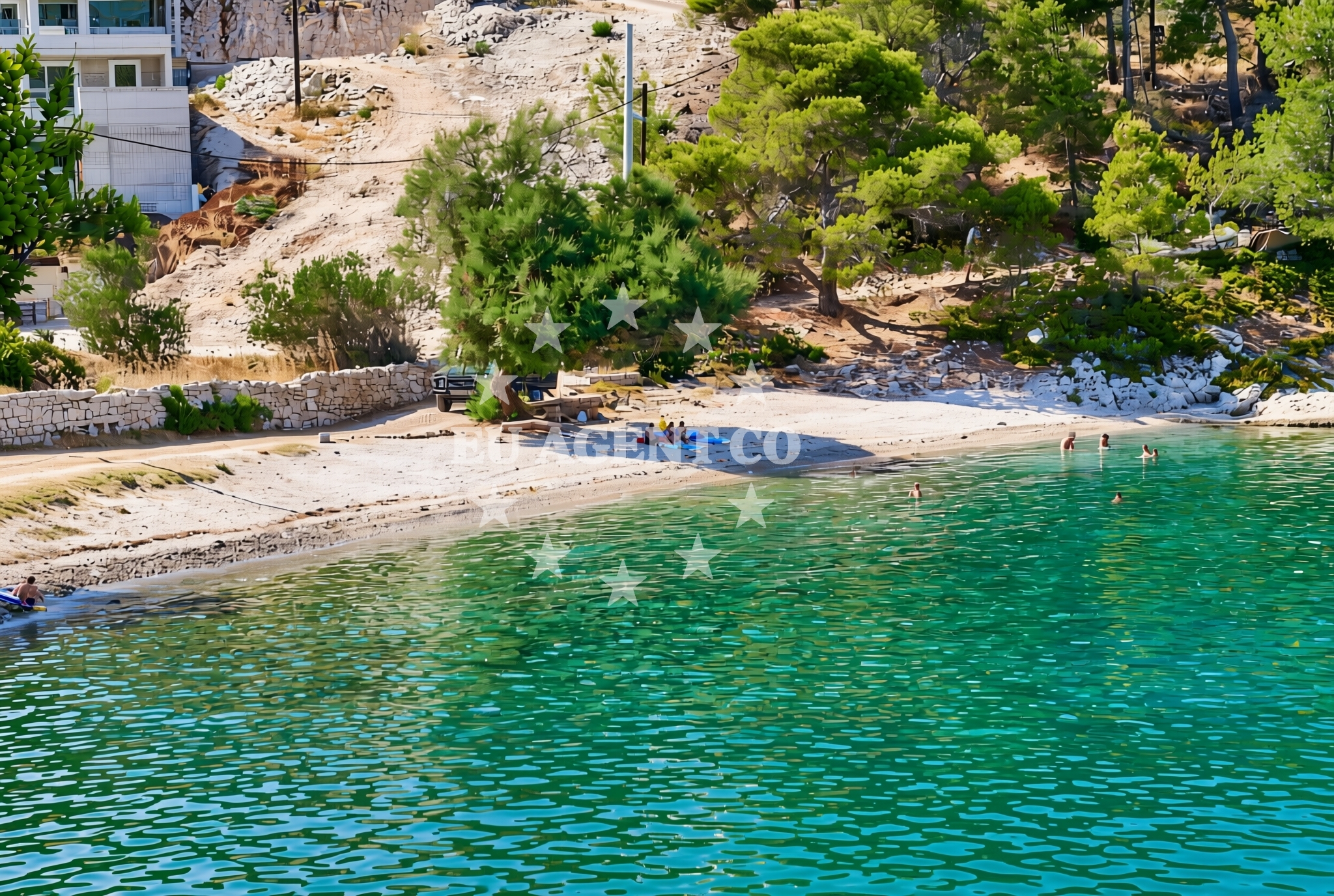 Additional view of Gornja Krusica beach in Obala Krušice 67 (Gornja Krušica), Stomorska