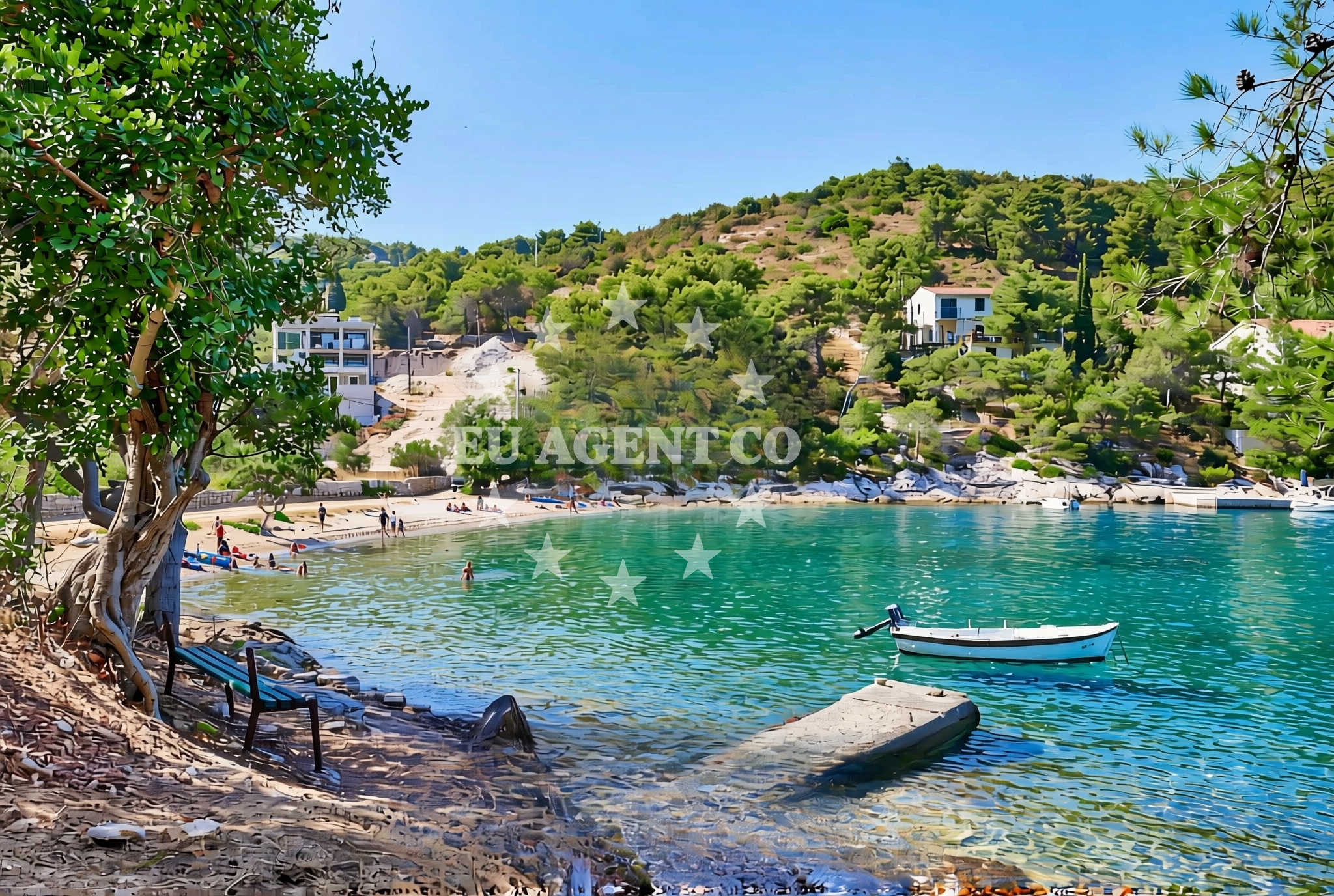 Additional view of Gornja Krusica beach in Obala Krušice 67 (Gornja Krušica), Stomorska