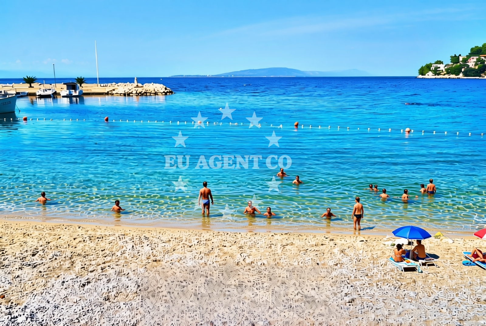 Additional view of Gornja uvala istok, Drvenik (Gradac) Beach in Gornja uvala istok