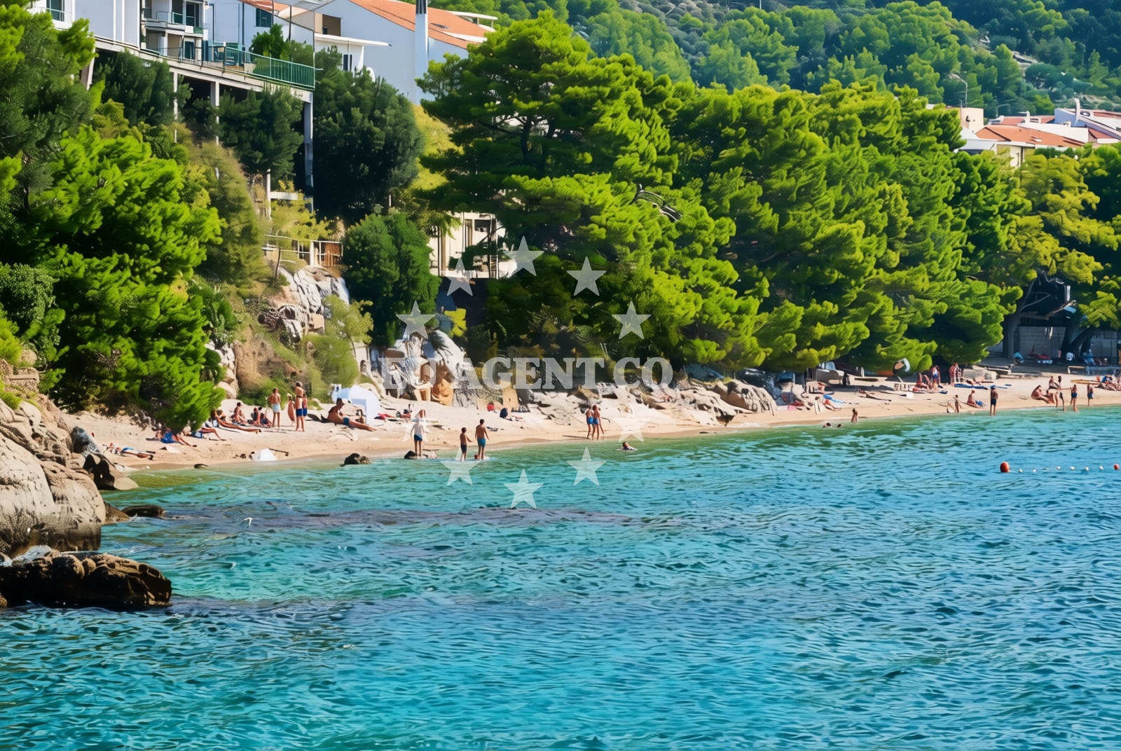 Additional view of Gornja uvala zapad, Drvenik (Gradac) Beach in Gornja uvala zapad