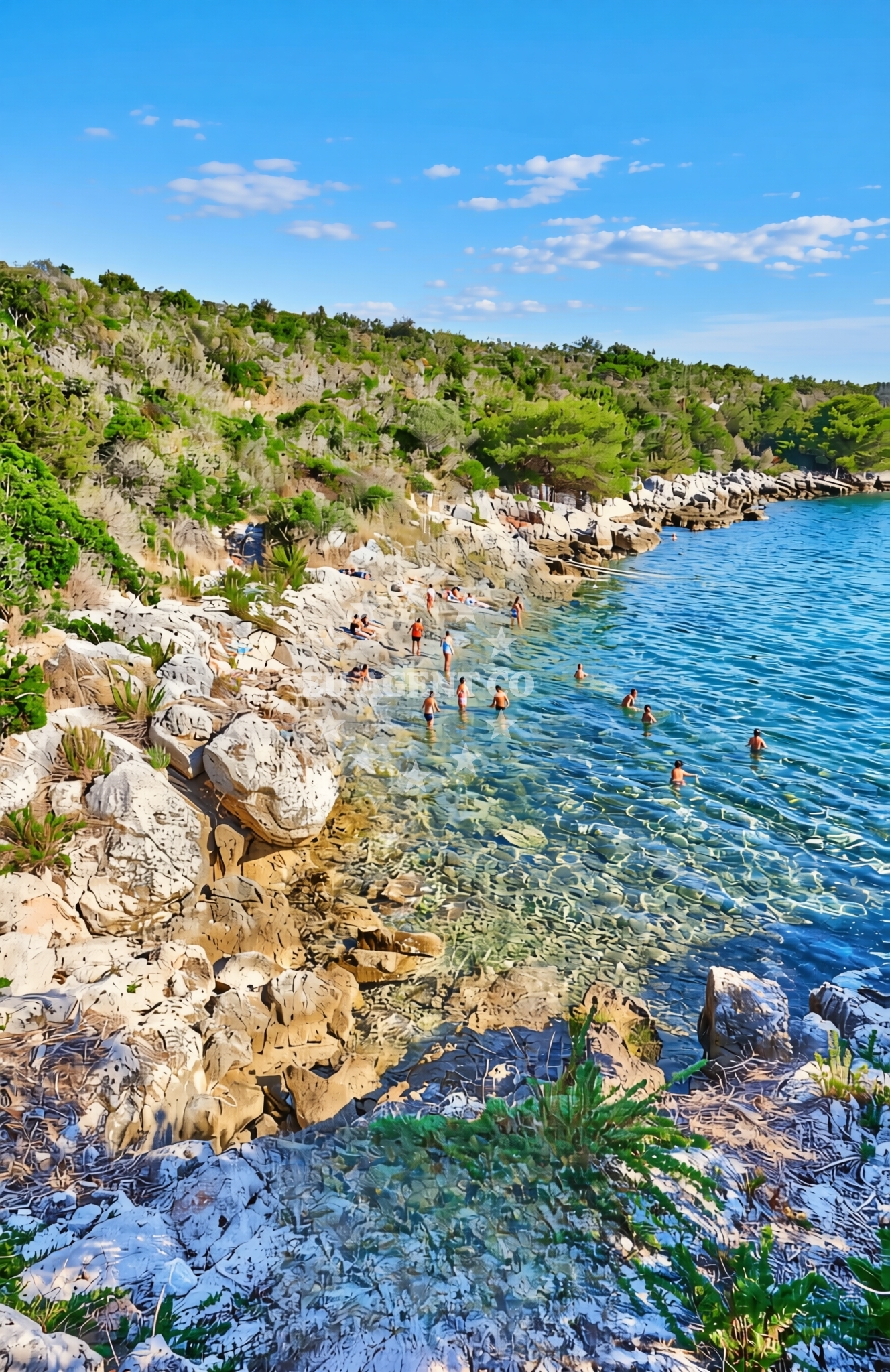 Shoreline and swimming area at Gornje Selo (Šolta): beaches and coves (4) in Gornje Selo (Šolta)