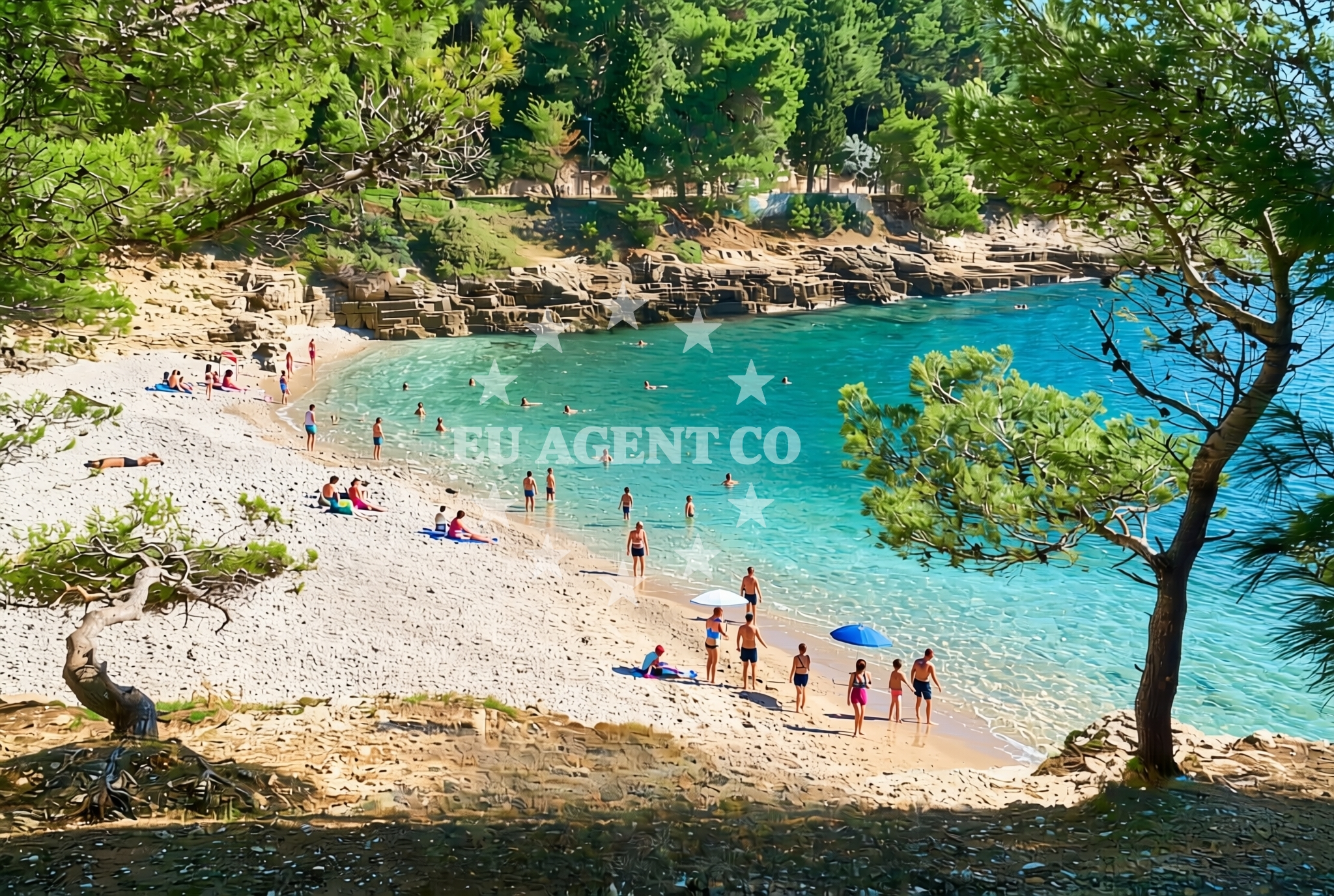 Additional view of Gortanova uvala, Pula Beach in Gortanova uvala
