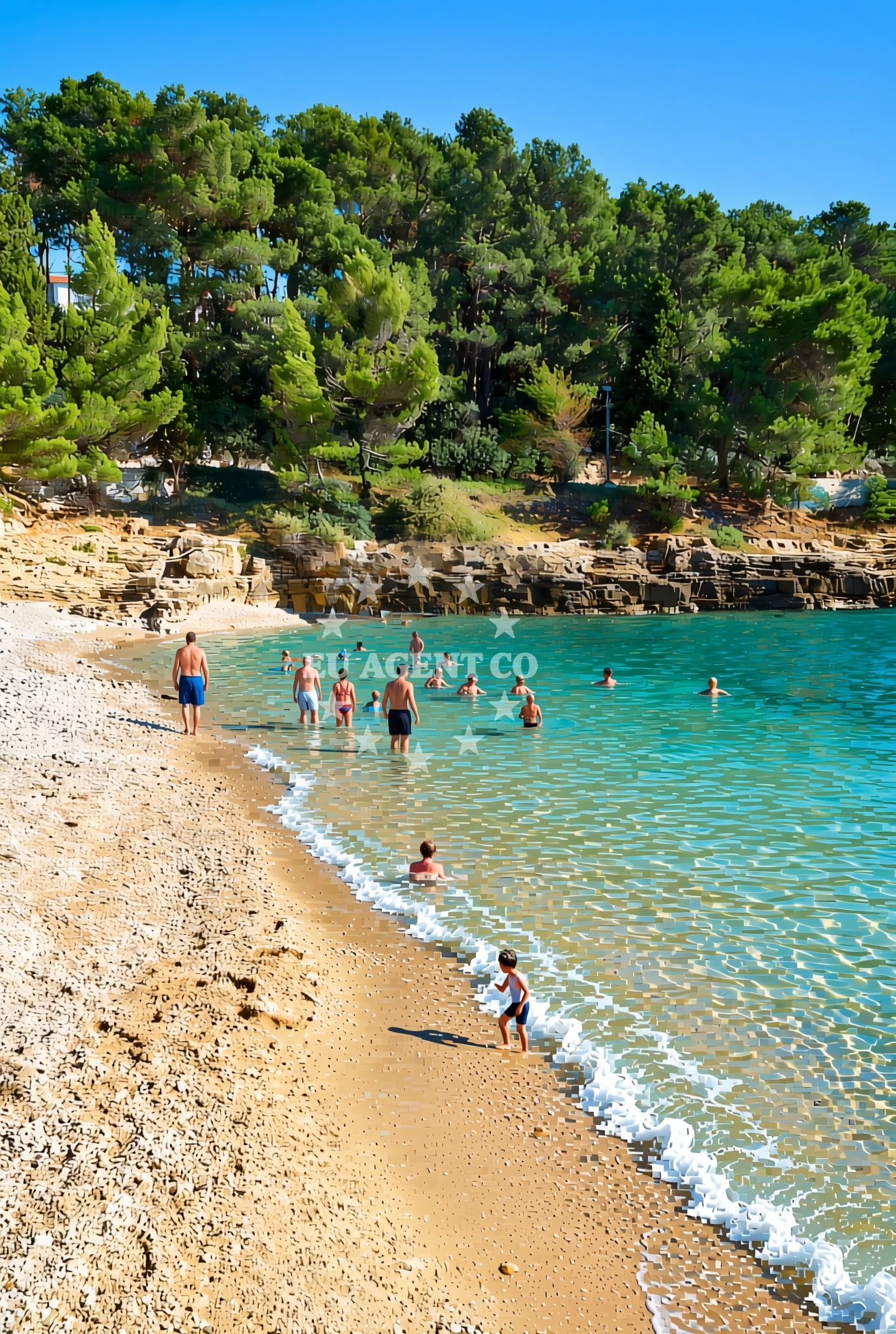 Additional view of Gortanova uvala, Pula Beach in Gortanova uvala