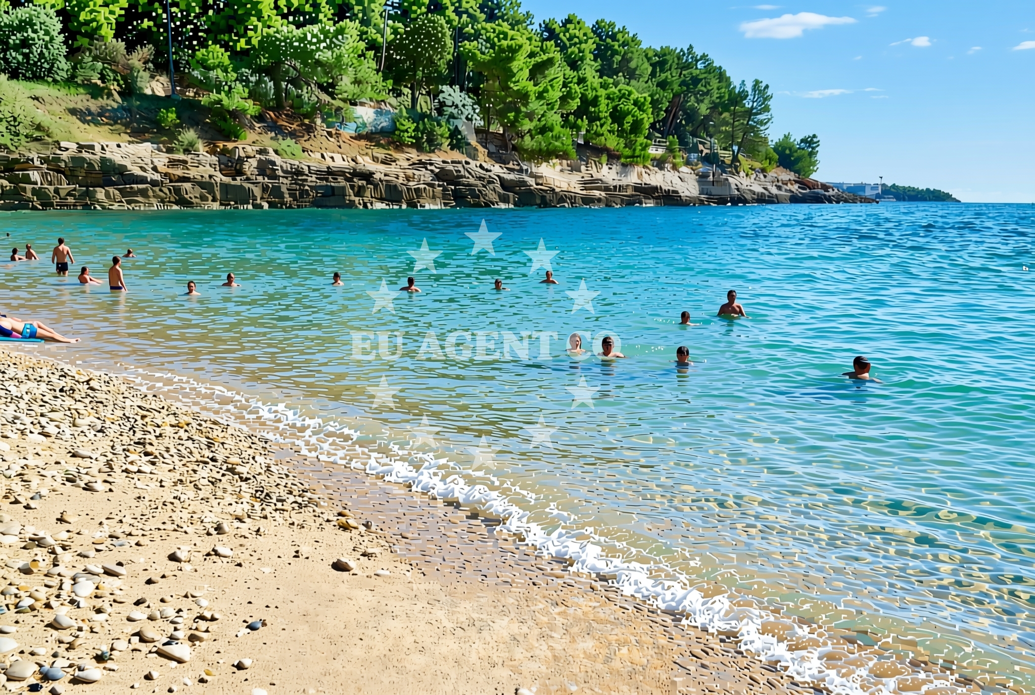 Additional view of Gortanova uvala, Pula Beach in Gortanova uvala