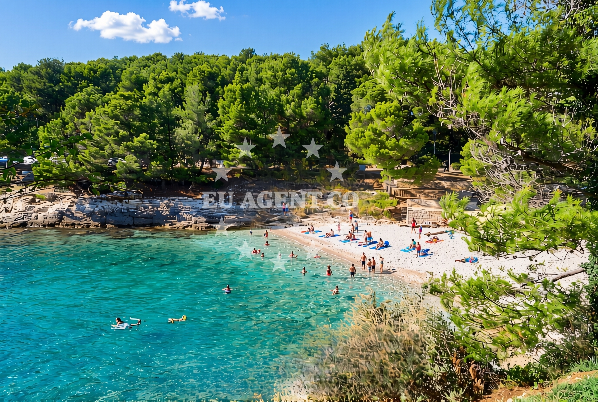 Additional view of Gortanova uvala, Pula Beach in Gortanova uvala