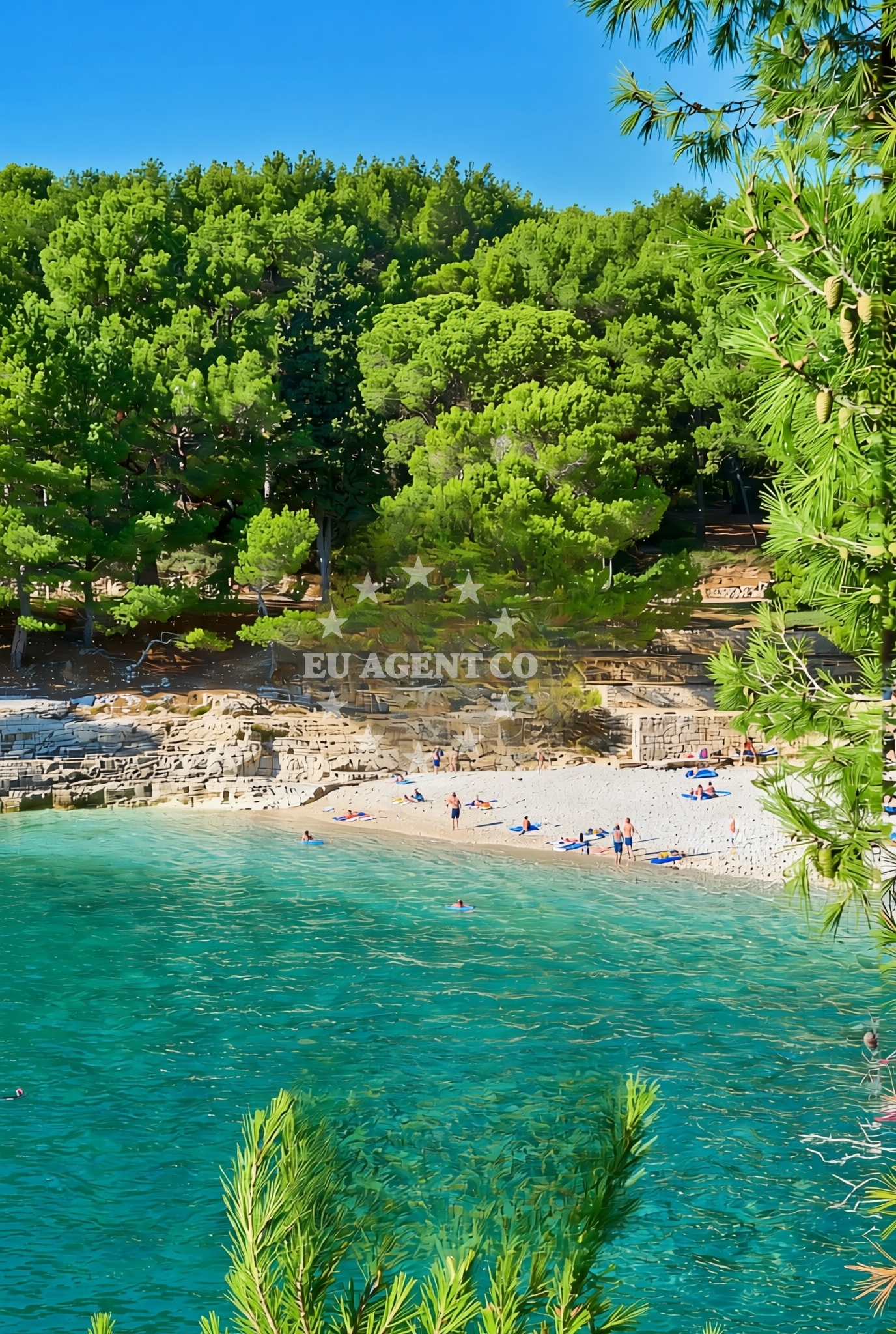 Additional view of Gortanova uvala, Pula Beach in Gortanova uvala