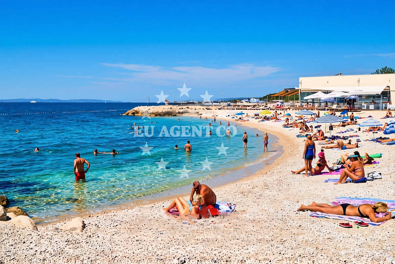 Overview of Gospe Lurdske (Žnjan 5), Split Beach in Gospe Lurdske (Žnjan 5)
