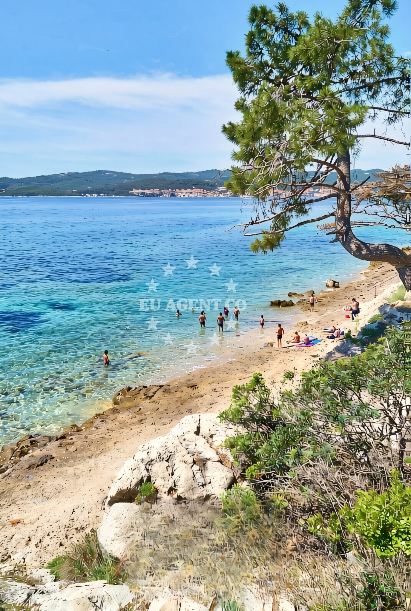 Beach facilities and surroundings at Gospe od Karmena, Orebić Beach in Gospe od Karmena