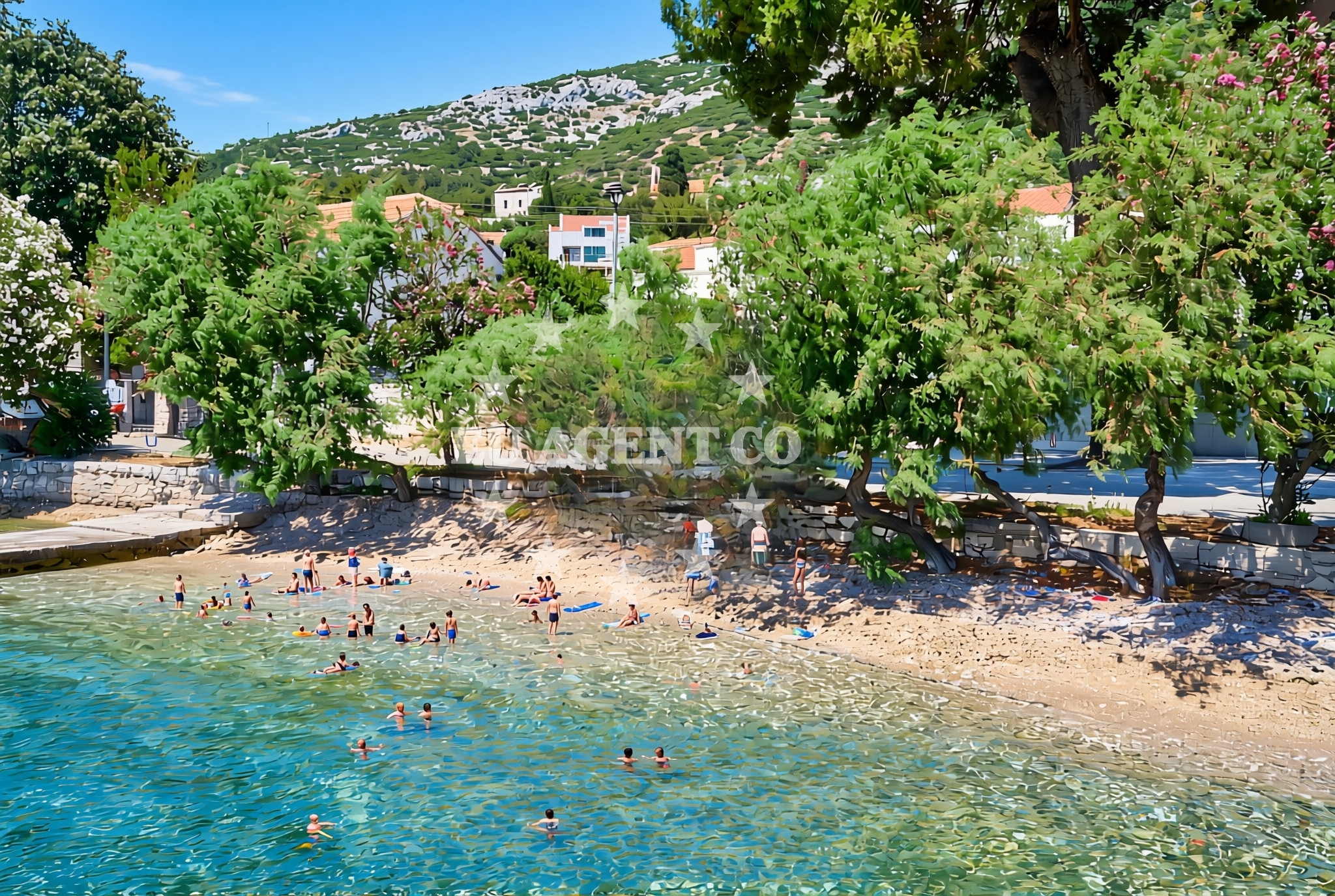 Overview of Gospe od Ružarija (Kuvenat), Viganj Beach in Gospe od Ružarija (Kuvenat)