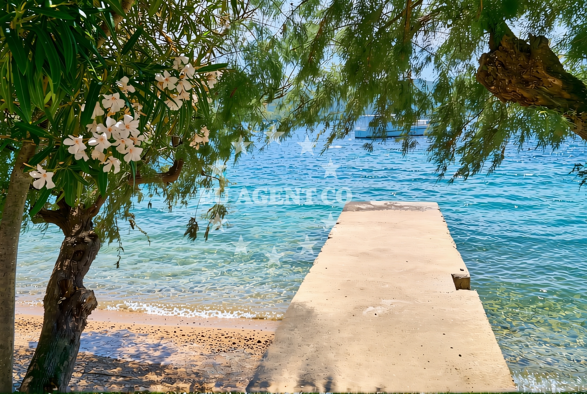 Shoreline and swimming area at Gospe od Ružarija (Kuvenat), Viganj Beach in Gospe od Ružarija (Kuvenat)