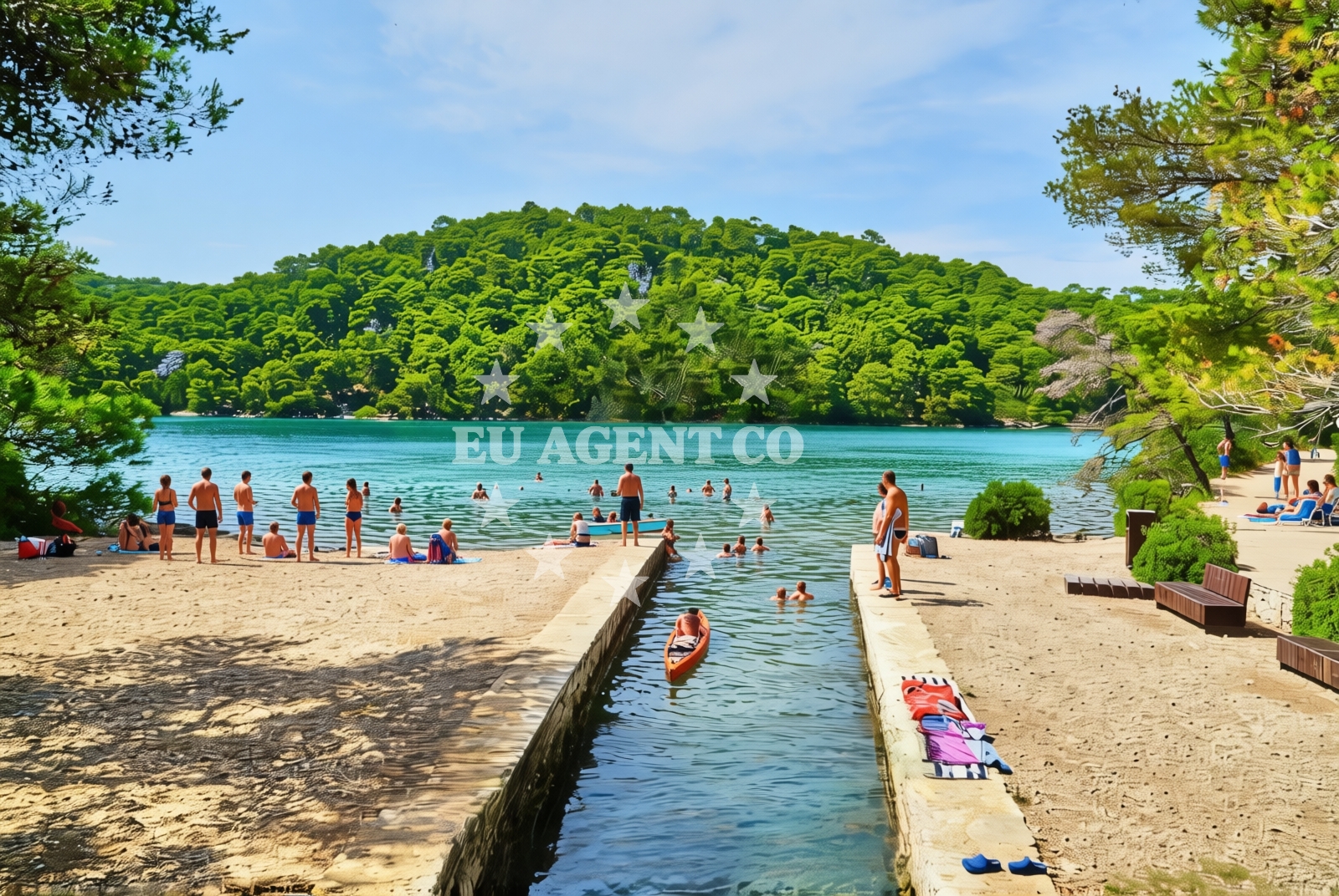 Shoreline and swimming area at Goveđari (Mljet): beaches and coves (1) in Goveđari (Mljet)