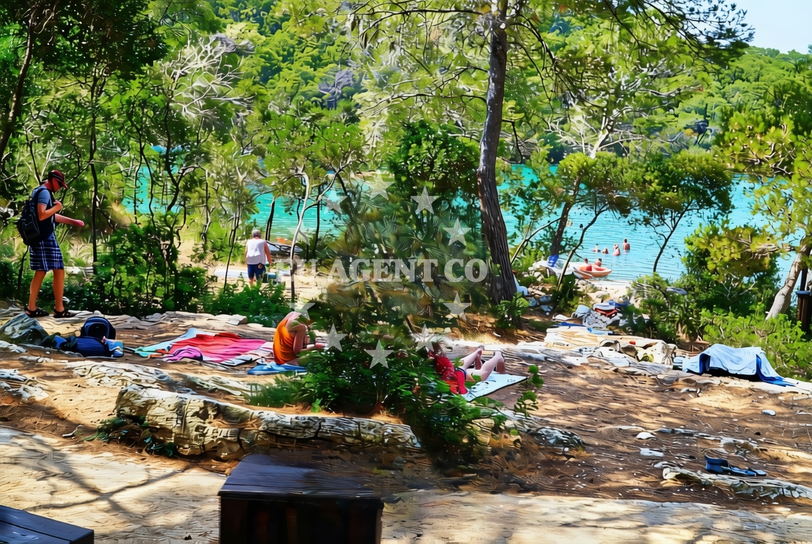 Sea and coastal view of Goveđari (Mljet): beaches and coves (1) in Goveđari (Mljet)