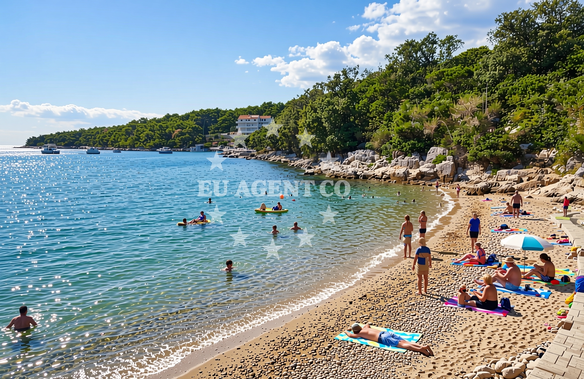 Additional view of Gozinka beach in Kampor 99, Rab