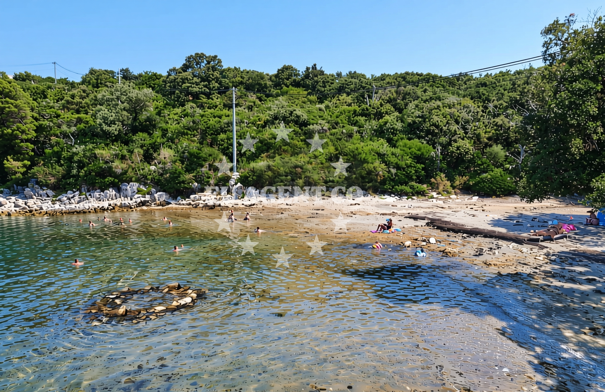 Additional view of Gozinka beach in Kampor 99, Rab
