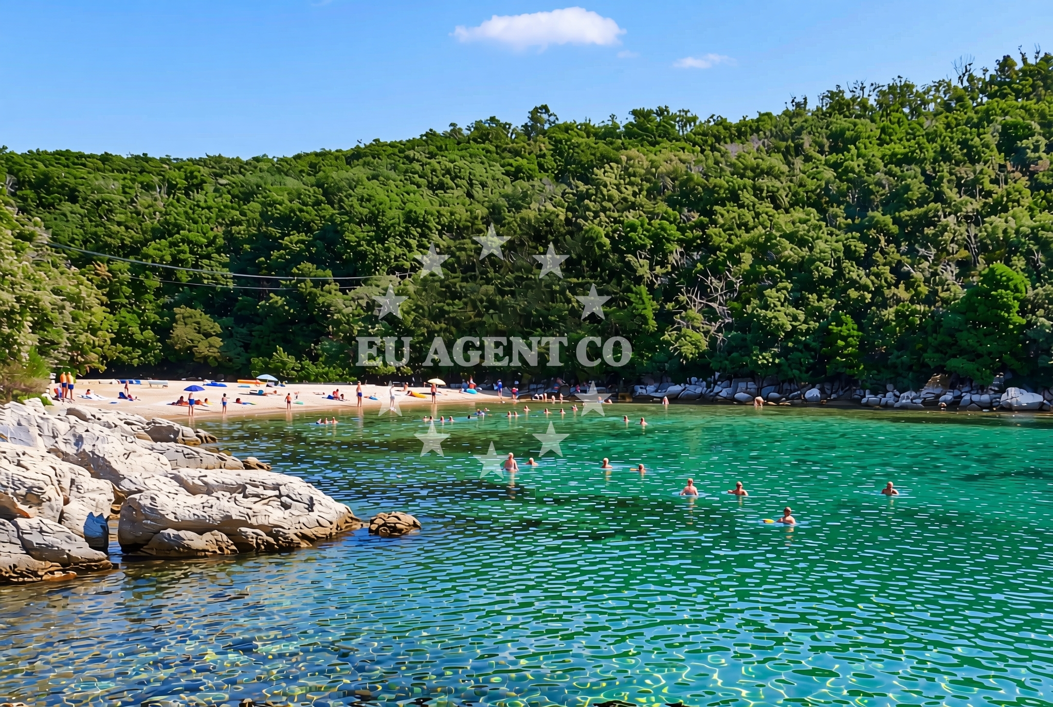 Additional view of Gozinka beach in Kampor 99, Rab
