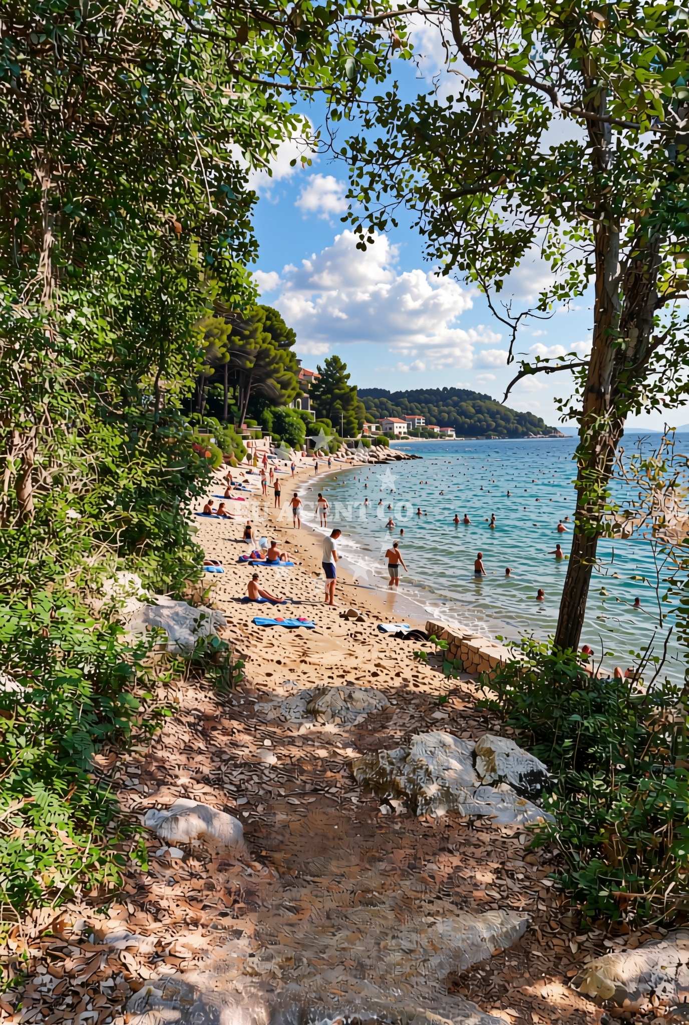 Additional view of Gozinka beach in Kampor 99, Rab