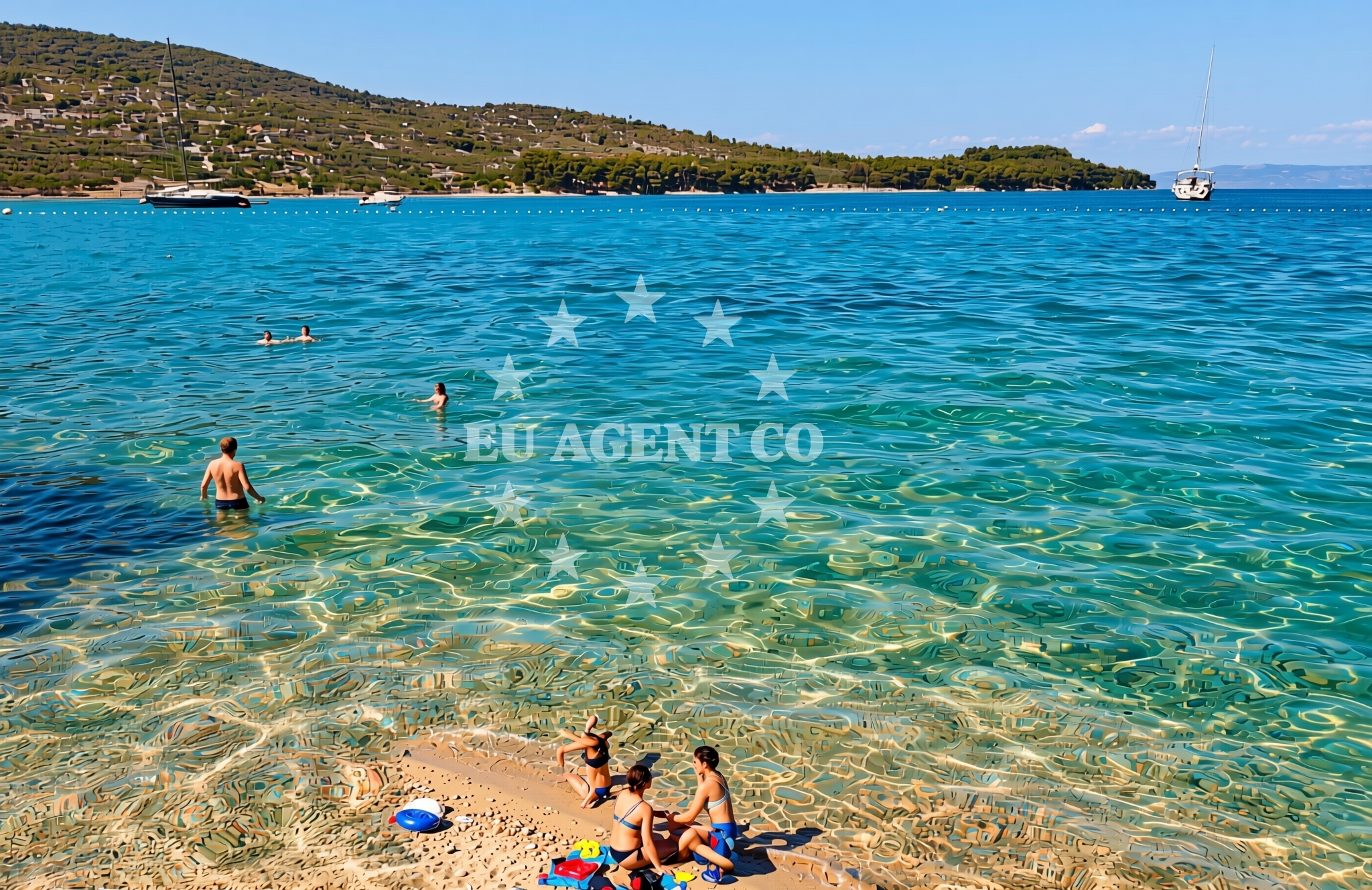 Additional view of Grabar, Cres (Cres) Beach in Grabar