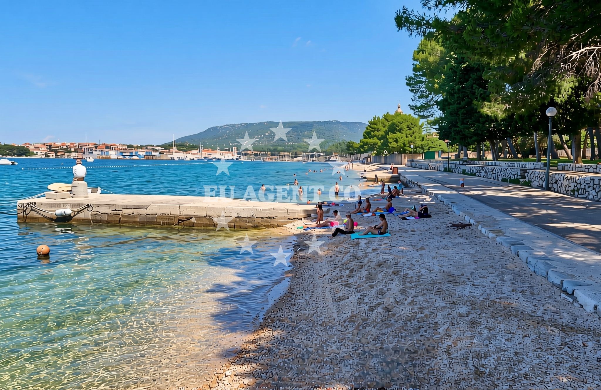 Additional view of Grabar, Cres (Cres) Beach in Grabar