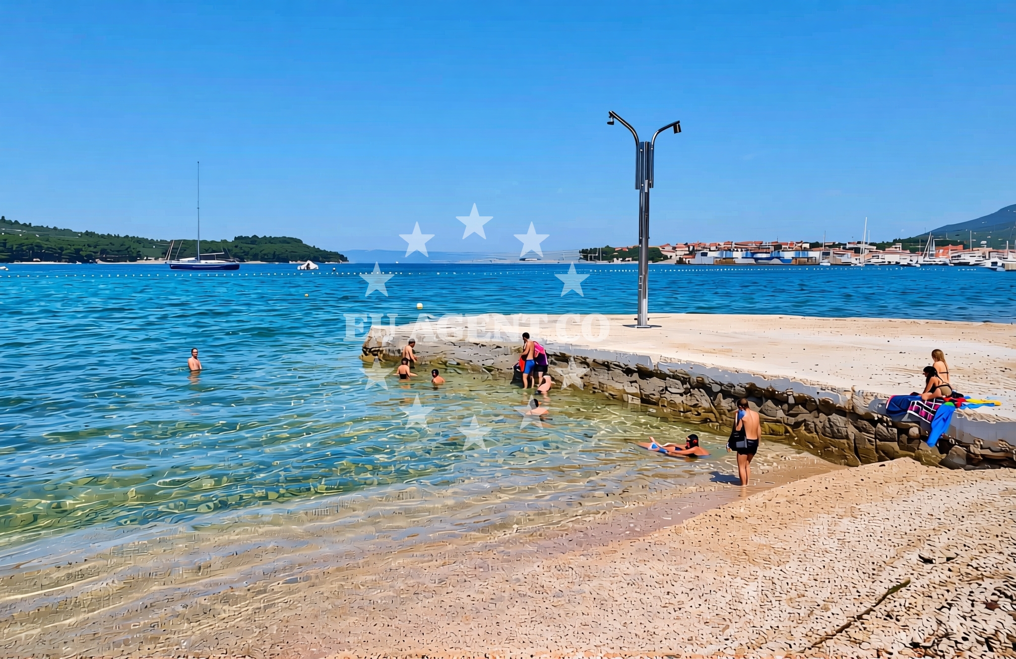 Additional view of Grabar, Cres (Cres) Beach in Grabar