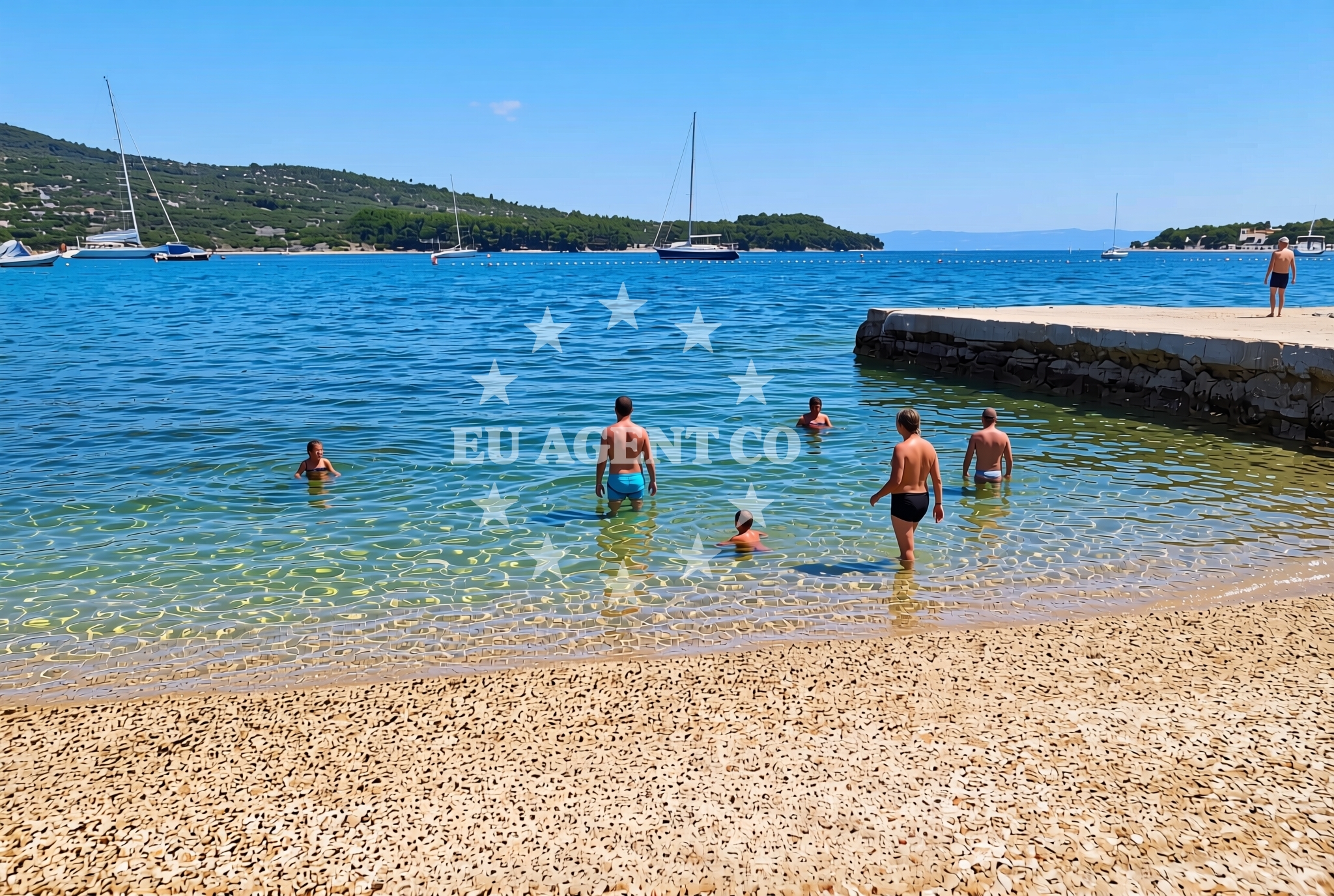Additional view of Grabar, Cres (Cres) Beach in Grabar