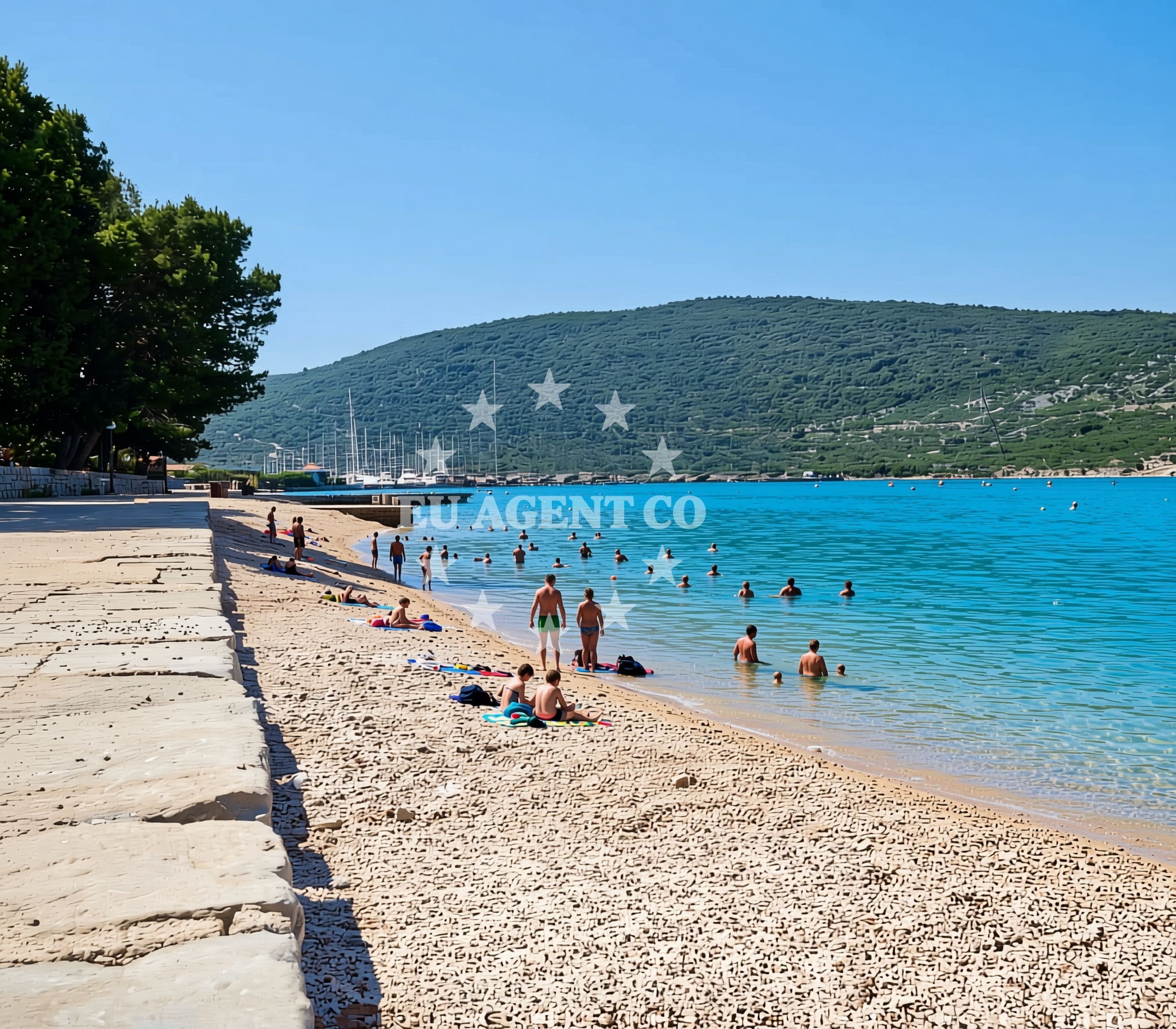Additional view of Grabar, Cres (Cres) Beach in Grabar