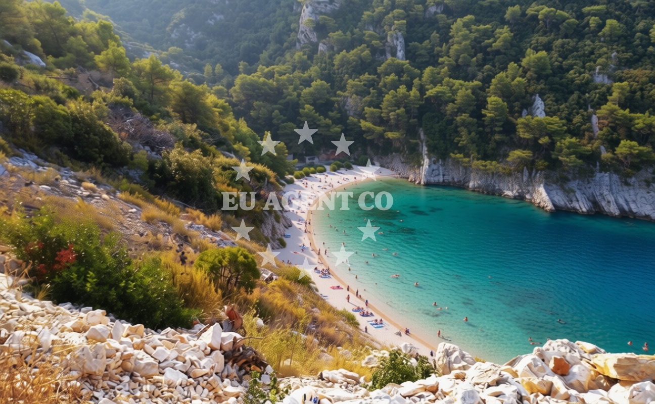 Beach facilities and surroundings at Grabova beach in Put Krizica 23, Gornje Selo