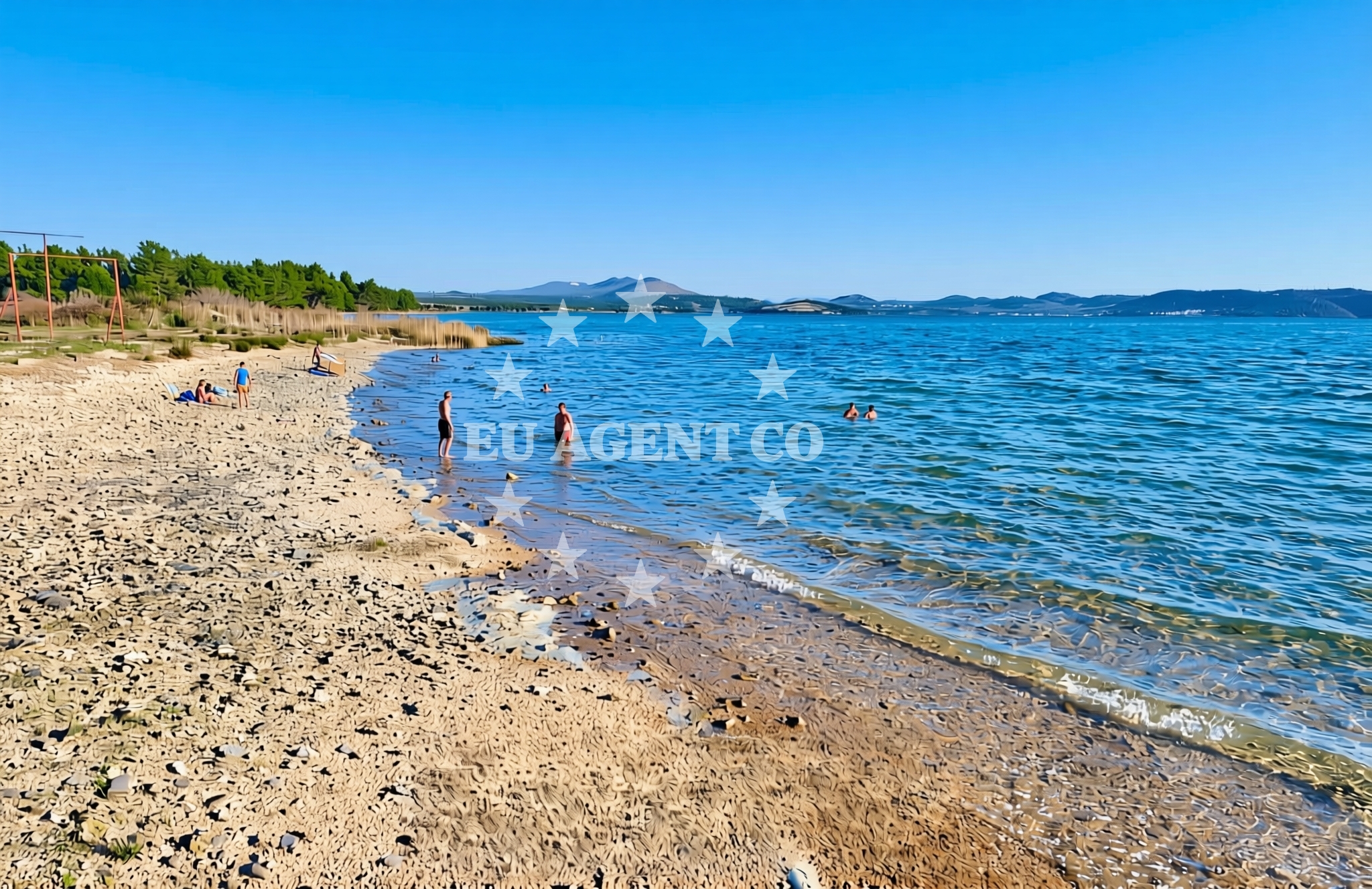 Overview of Gračac (Skradin): beaches and coves (1) in Gračac (Skradin)