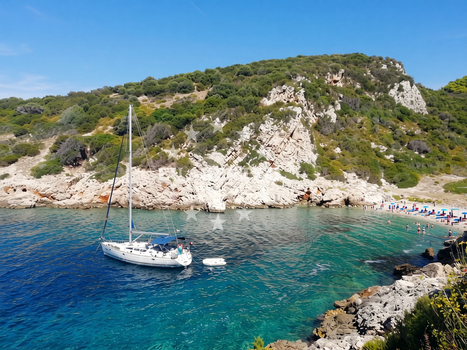 Additional view of Gradac beach in dol 8, Vis