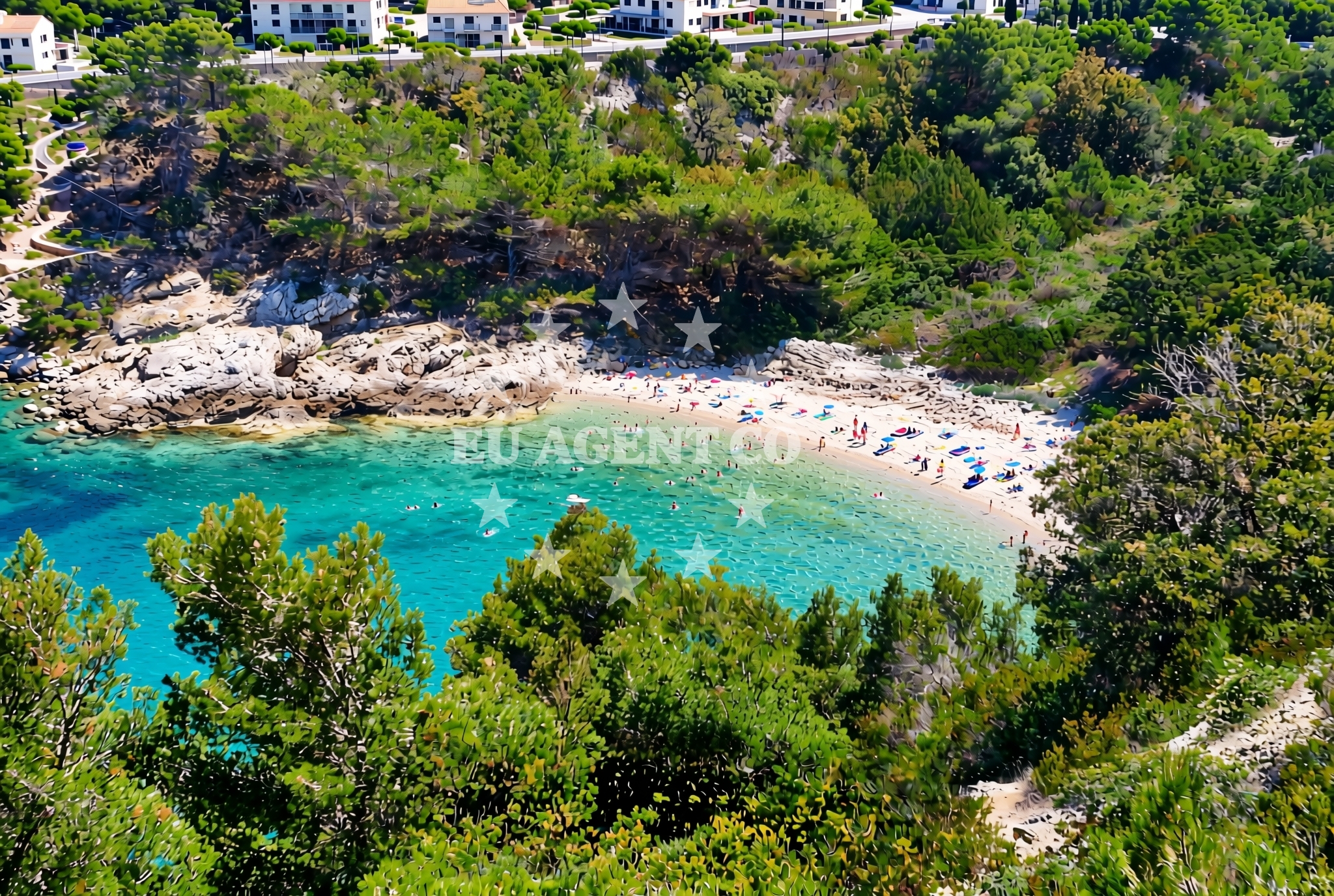 Additional view of Gradac beach in dol 8, Vis