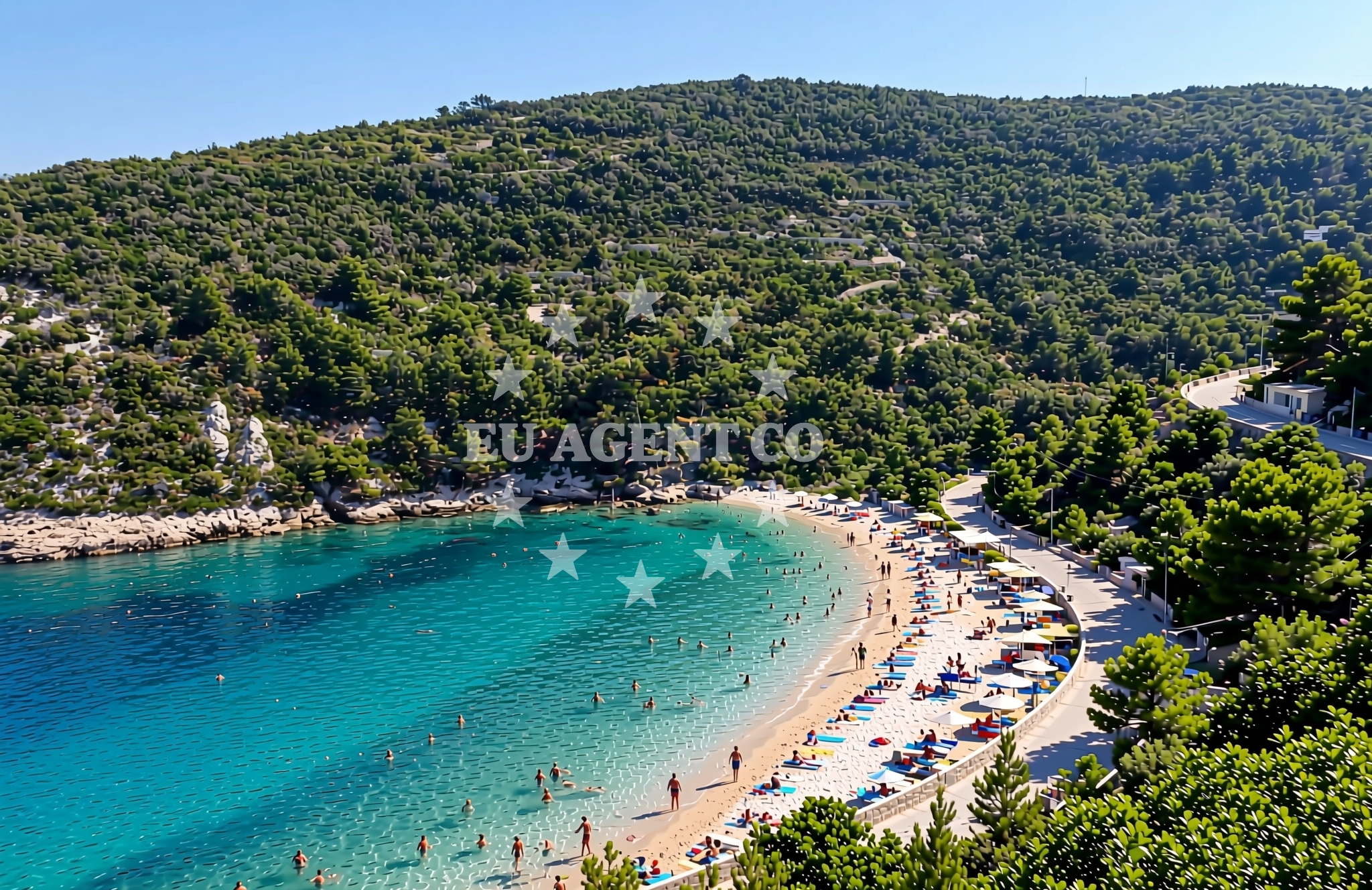 Additional view of Gradac beach in dol 8, Vis