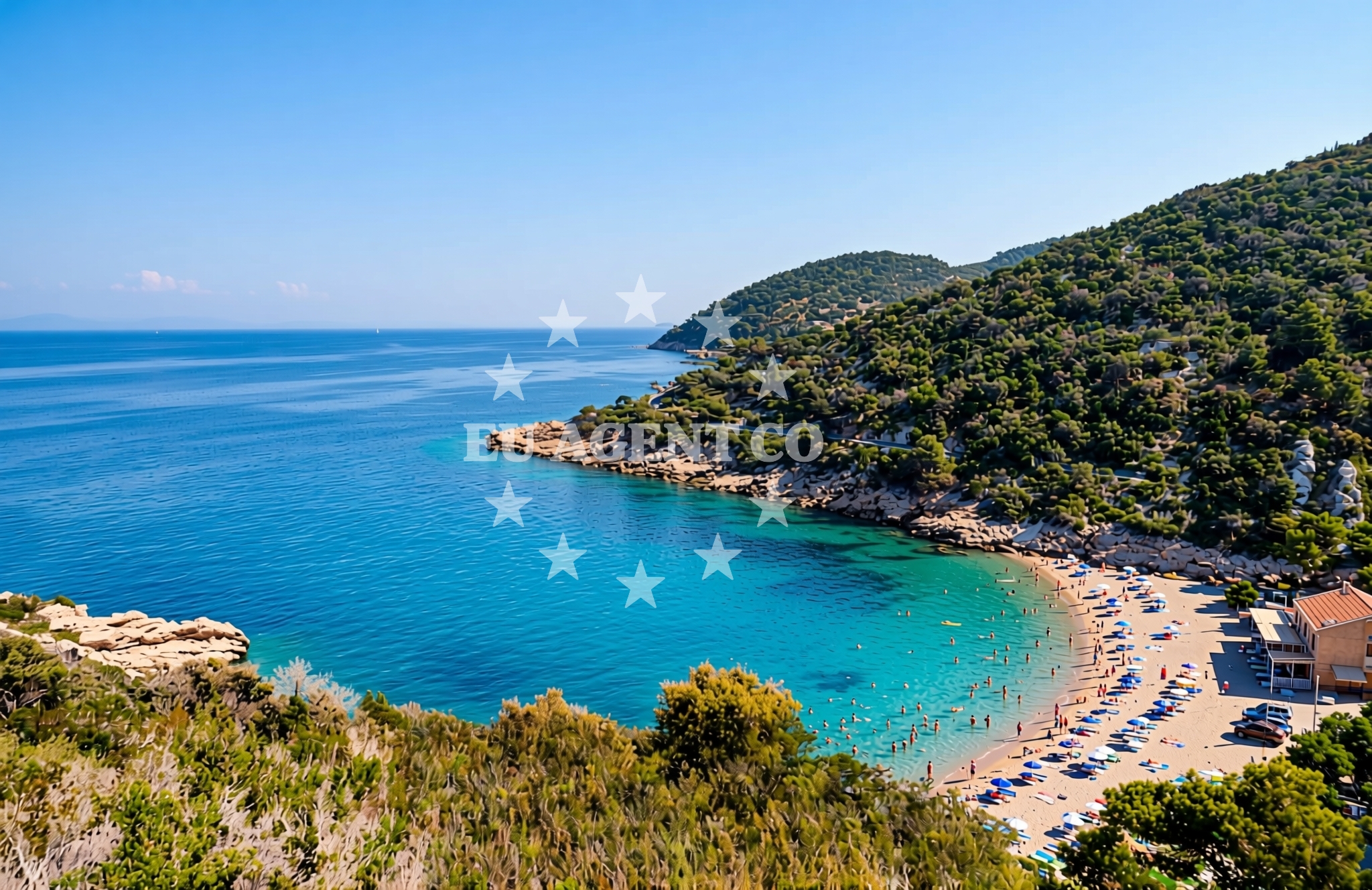 Additional view of Gradac beach in dol 8, Vis