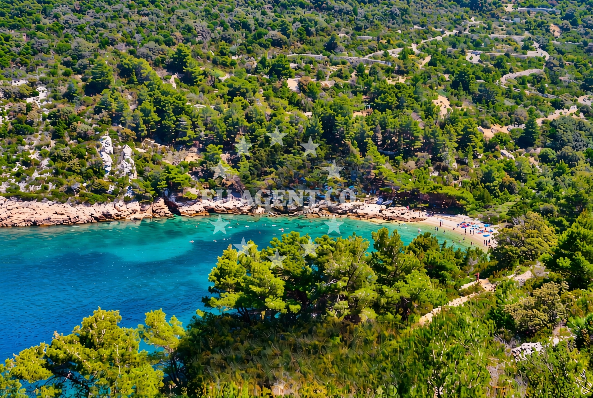 Additional view of Gradac beach in dol 8, Vis
